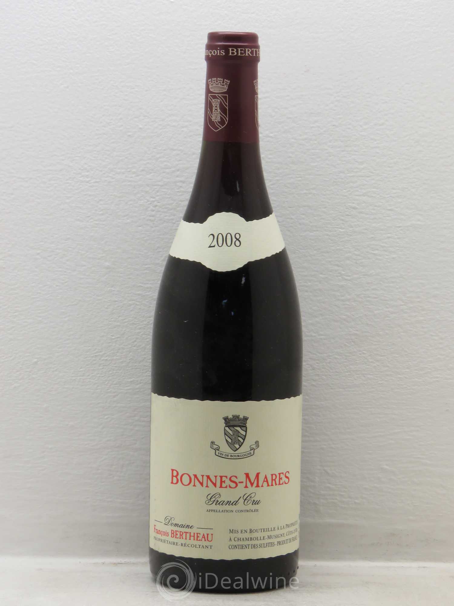 Bonnes-Mares Grand Cru François Bertheau 2008 - Lot de 1 bouteille - 0