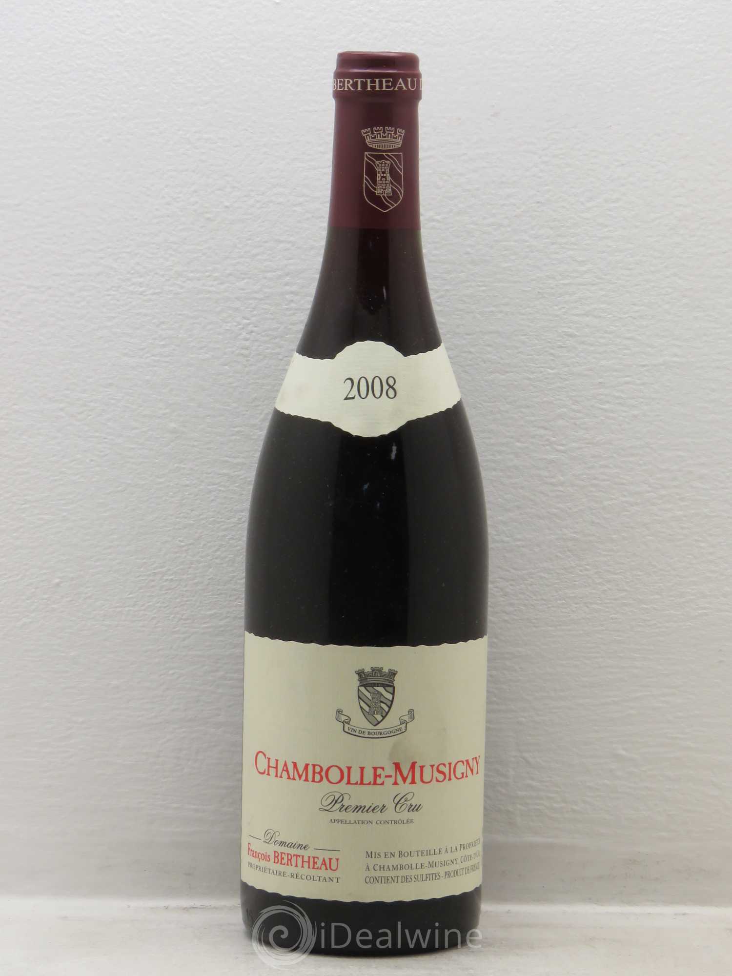 Chambolle-Musigny 1er Cru François Bertheau 2008 - Lot de 1 bouteille - 0