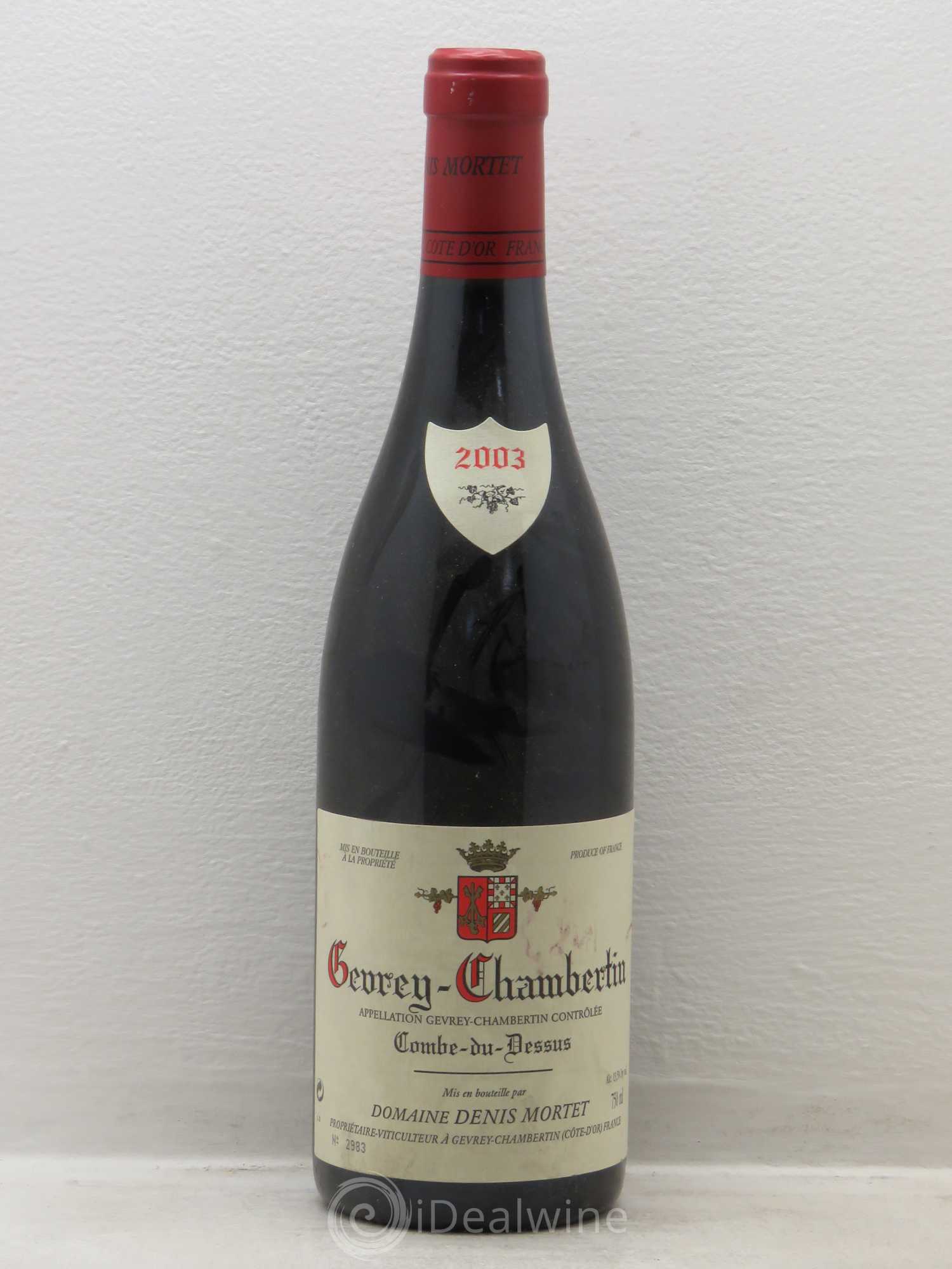 Gevrey-Chambertin Denis Mortet (Domaine) Combe du Dessus 2003 - Lot de 1 bouteille - 0