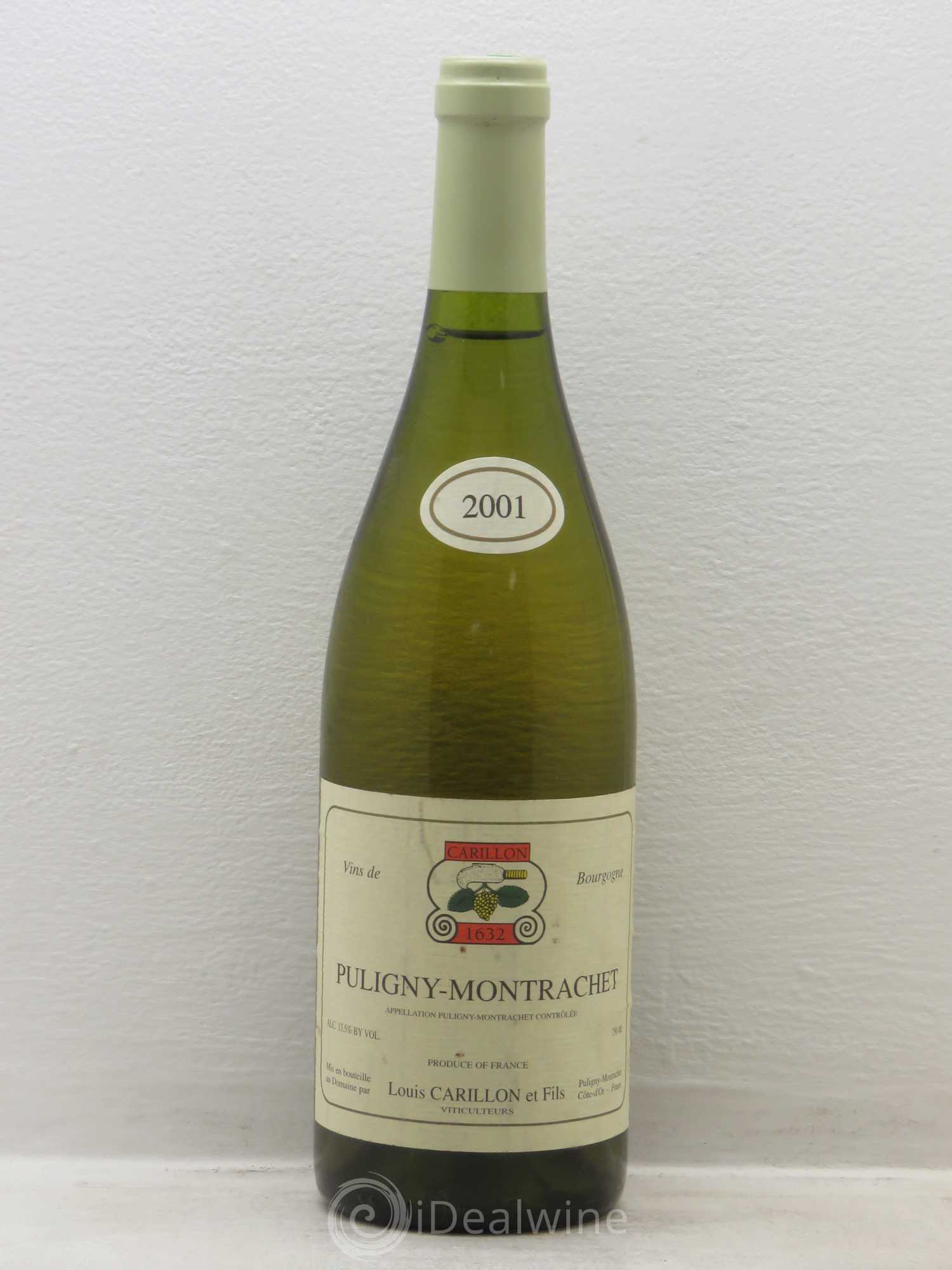 Puligny-Montrachet Louis Carillon & Fils 2001 - Lot de 1 bouteille - 0