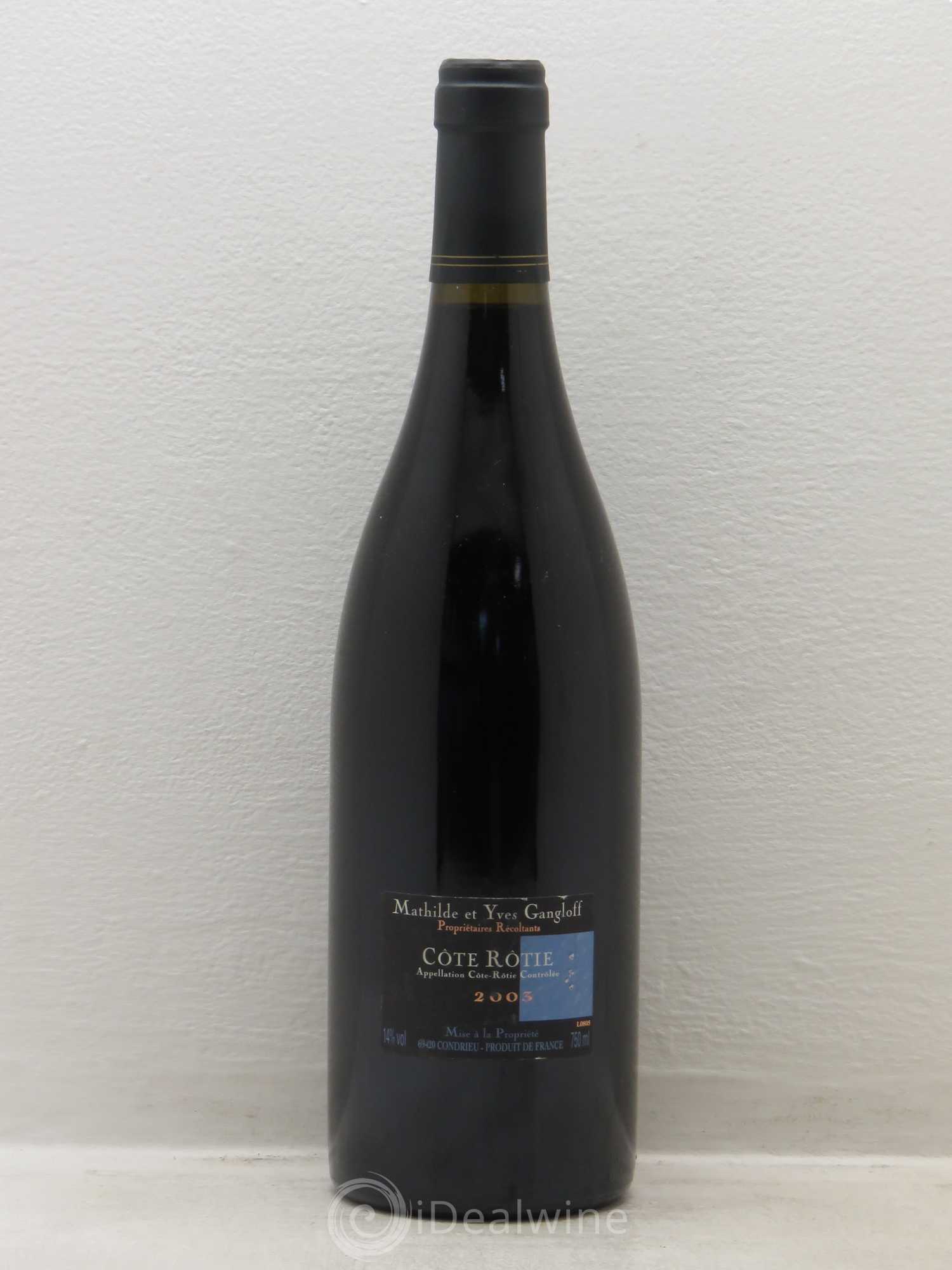 Côte-Rôtie La Barbarine Gangloff (Domaine) 2003 - Posten von 1 Flasche - 1