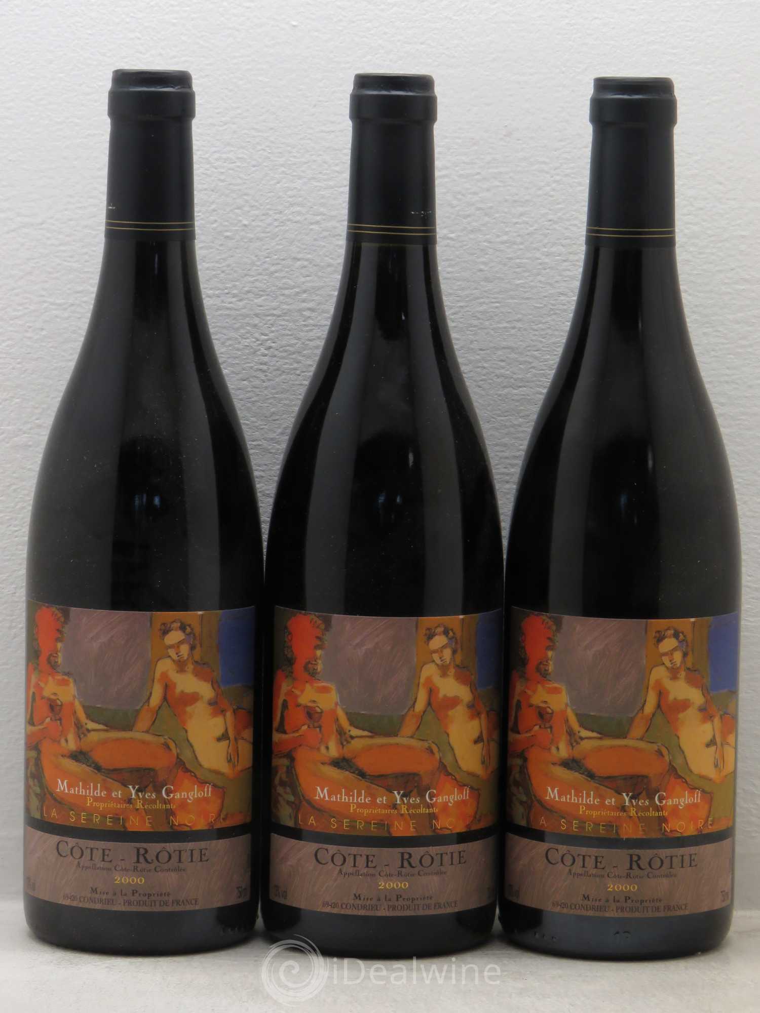 Côte-Rôtie La Sereine Noire Gangloff (Domaine) 2000 - Lot de 3 bouteilles - 0