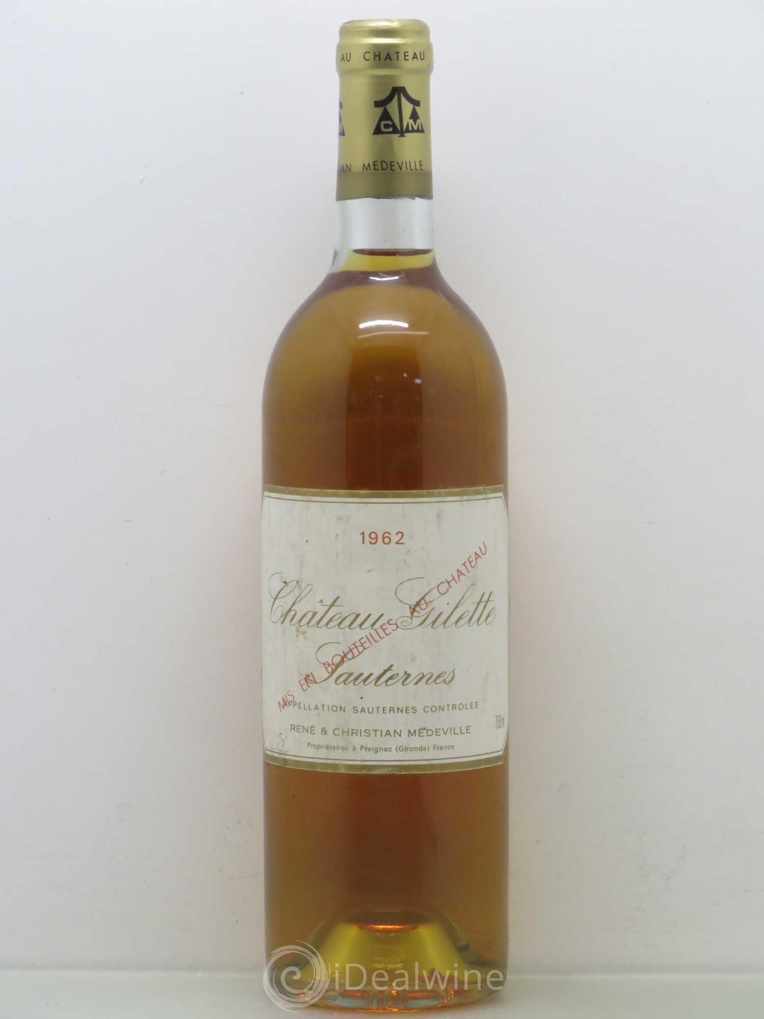 Château Gilette 1962 - Lotto di 1 bottiglia - 0