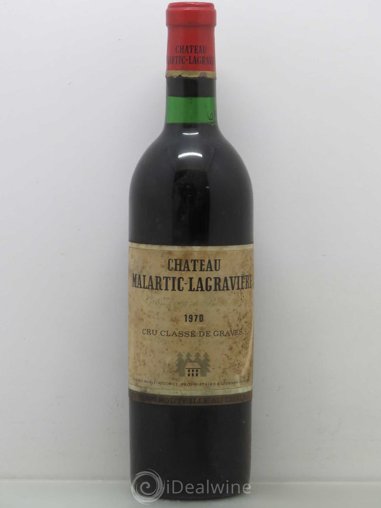 Château Malartic-Lagravière Cru Classé de Graves 1970 - Lot de 1 bouteille - 0