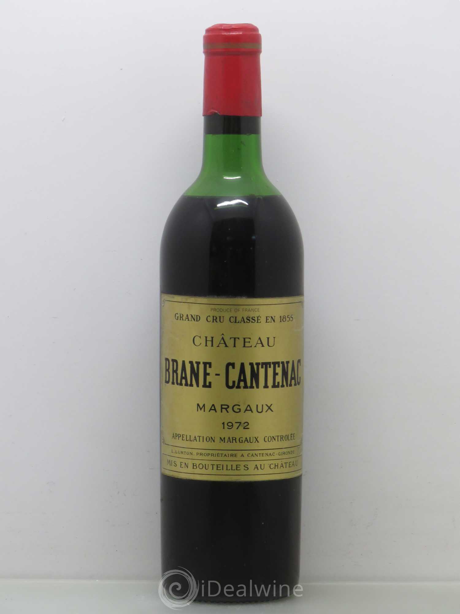 Château Brane Cantenac 2ème Grand Cru Classé 1972 - Lot de 1 bouteille - 0