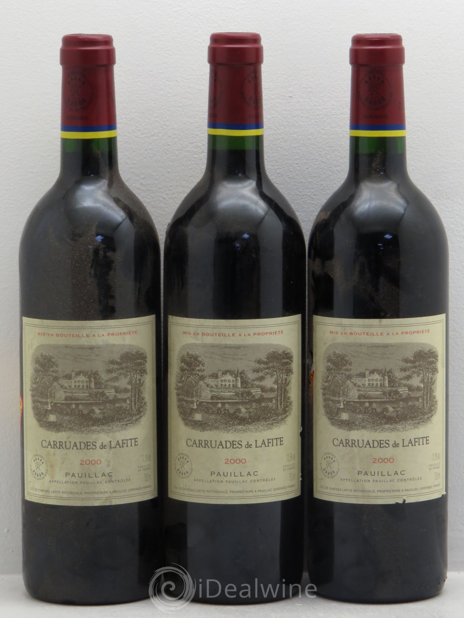 Carruades de Lafite Rothschild Second Vin 2000 - Lot de 3 bouteilles - 0