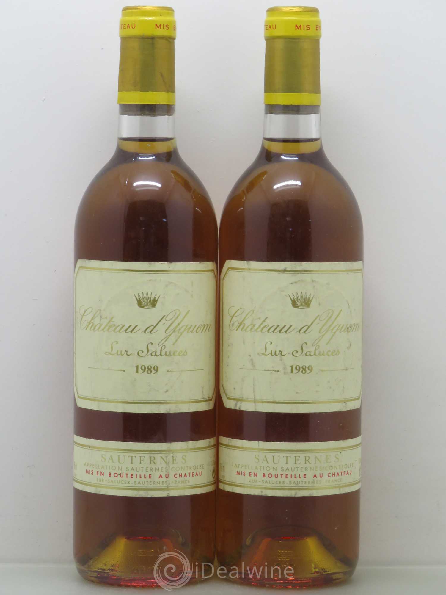 Château d' Yquem 1er Cru Classé Supérieur 1989 - Lotto di 2 bottiglie - 0