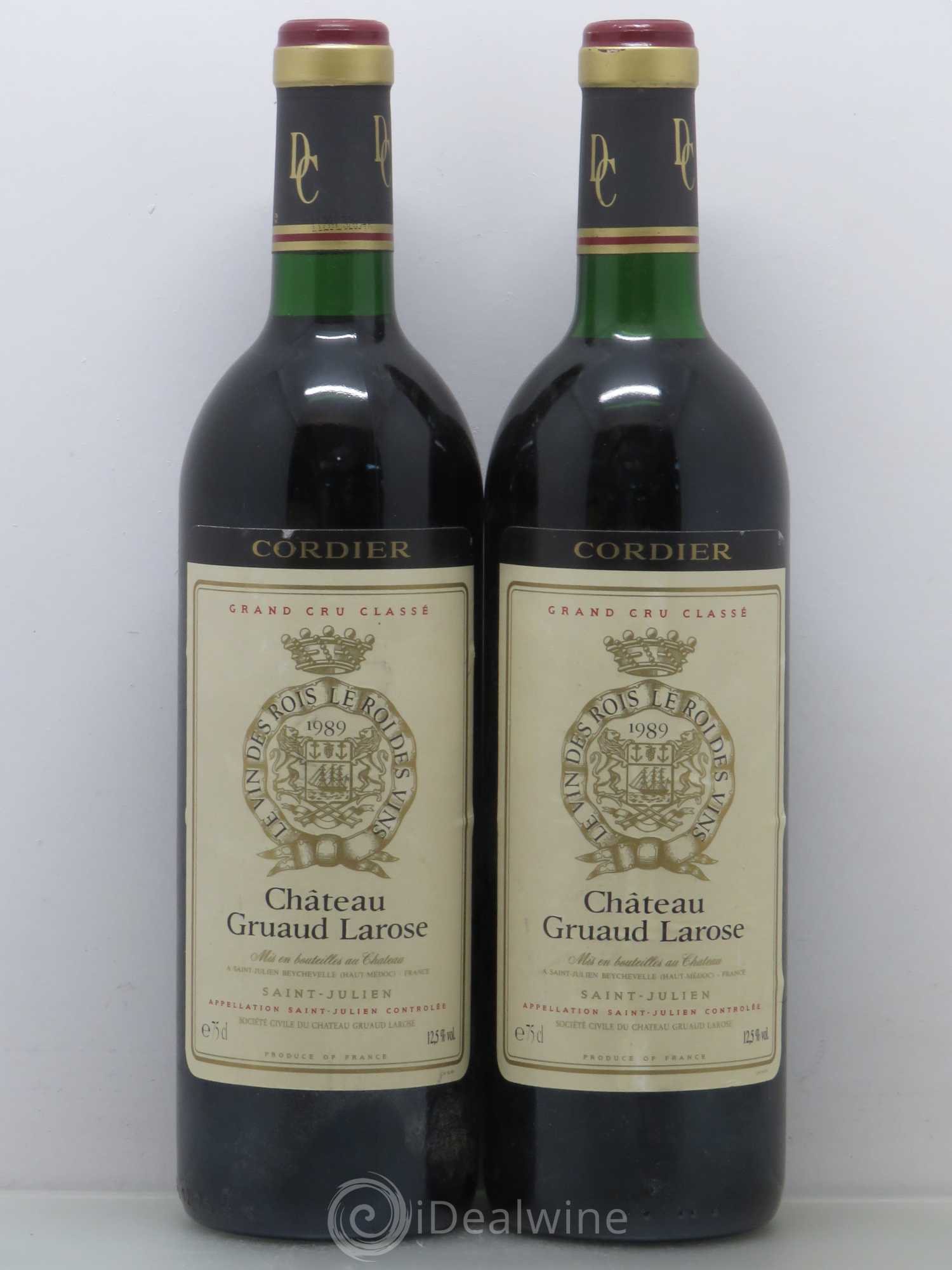Château Gruaud Larose 2ème Grand Cru Classé 1989 - Lot de 2 bouteilles - 0