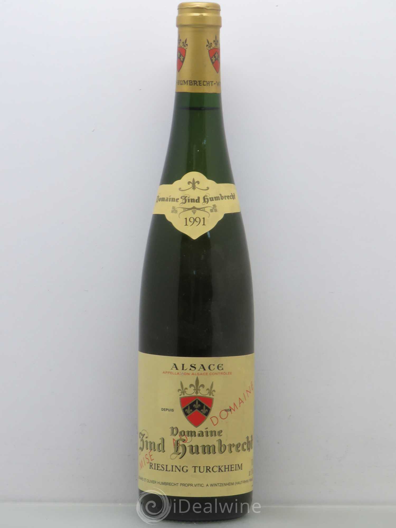 Alsace Riesling Herrenweg de Turckheim Zind-Humbrecht (Domaine) 1991 - Lot de 1 bouteille - 0