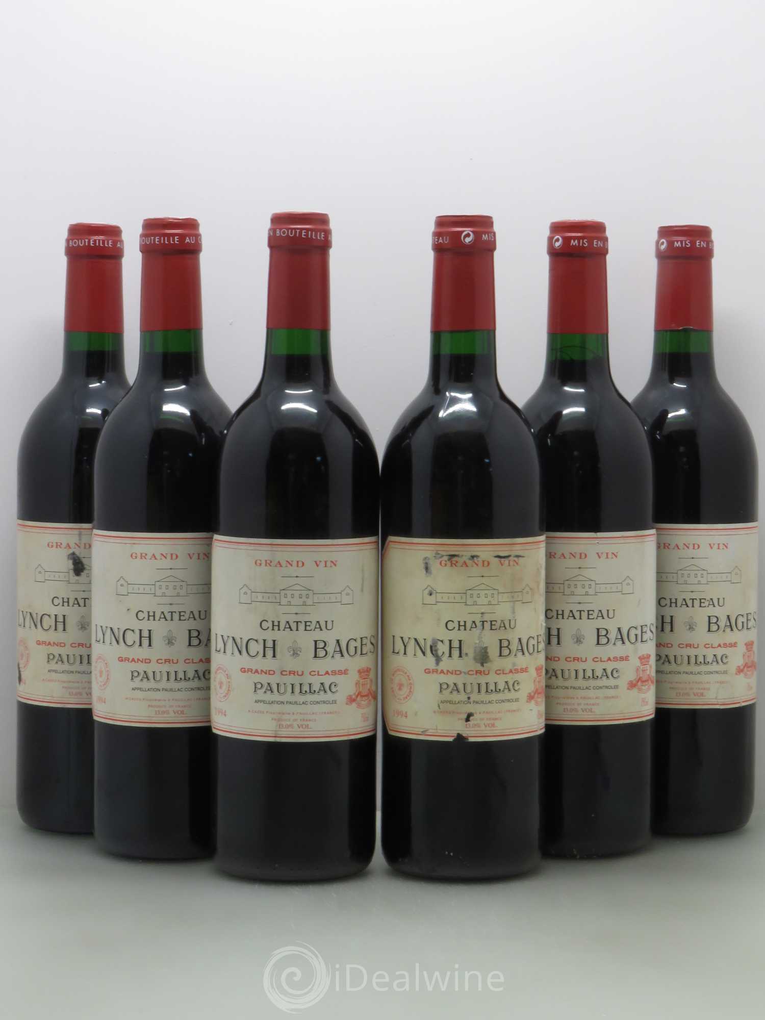 Château Lynch Bages 5ème Grand Cru Classé 1994 - Lot de 6 bouteilles - 0