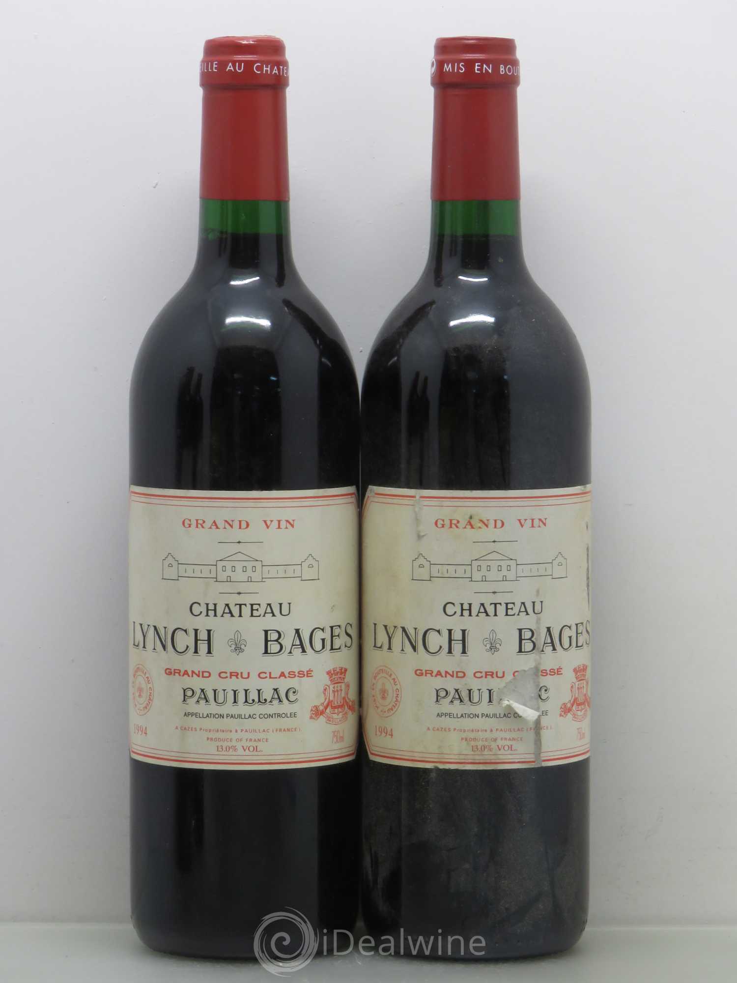 Château Lynch Bages 5ème Grand Cru Classé 1994 - Lot de 4 bouteilles - 1