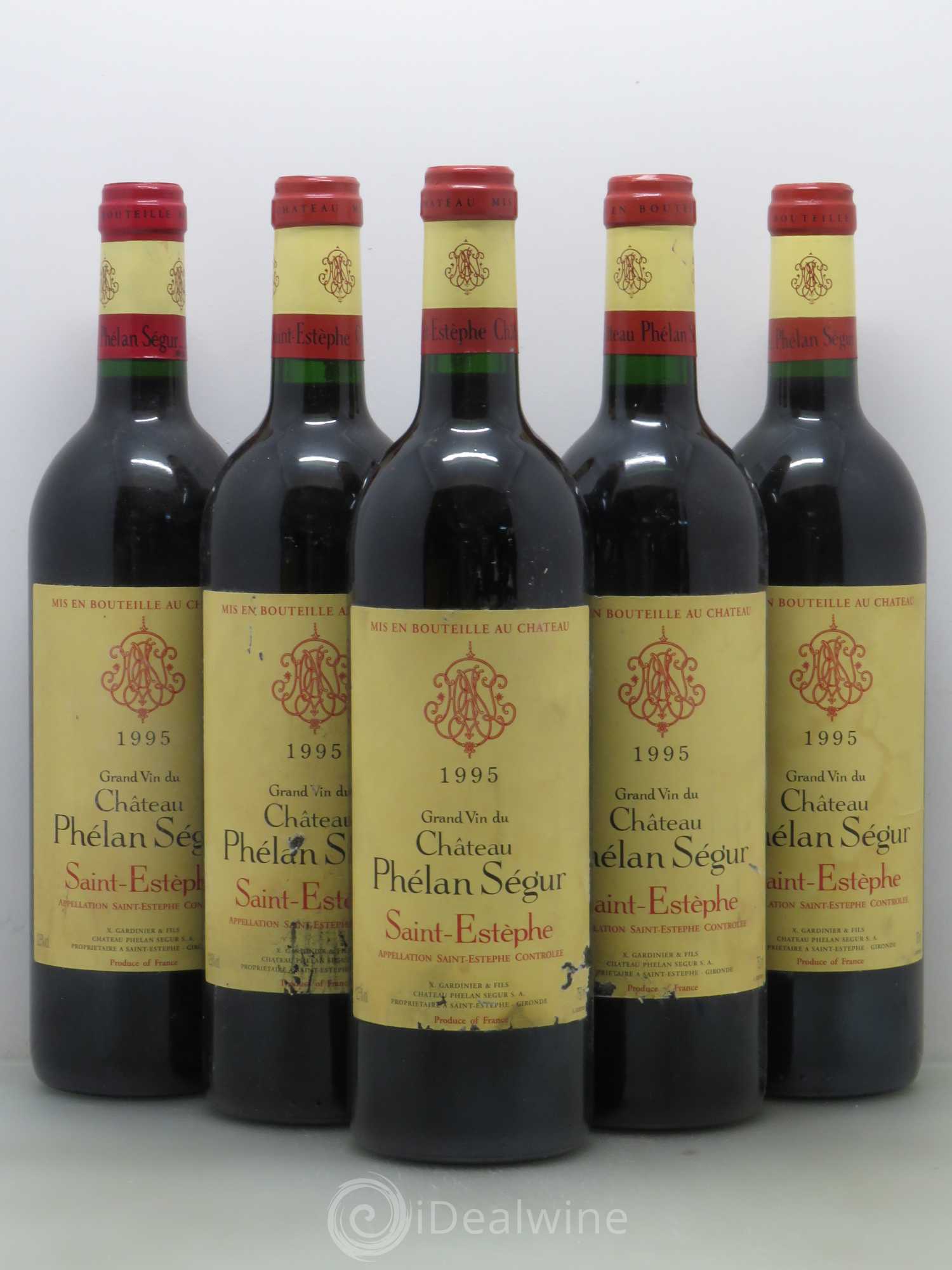 Château Phélan Ségur 1995 - Lot de 5 bouteilles - 0