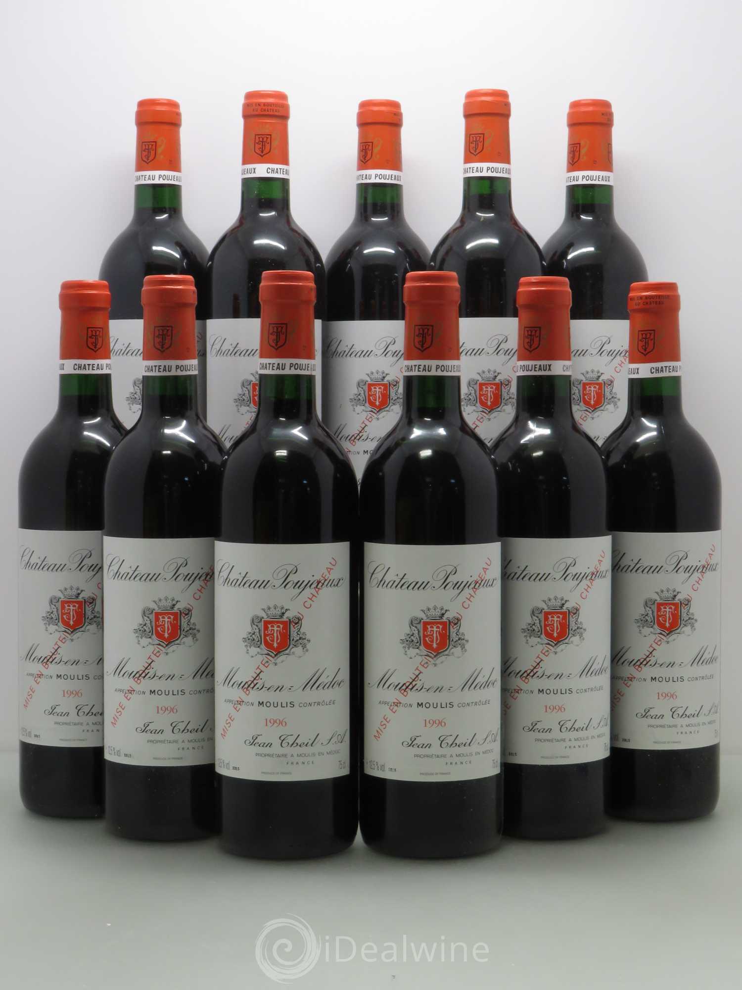 Château Poujeaux 1996 - Lot de 11 bouteilles - 0