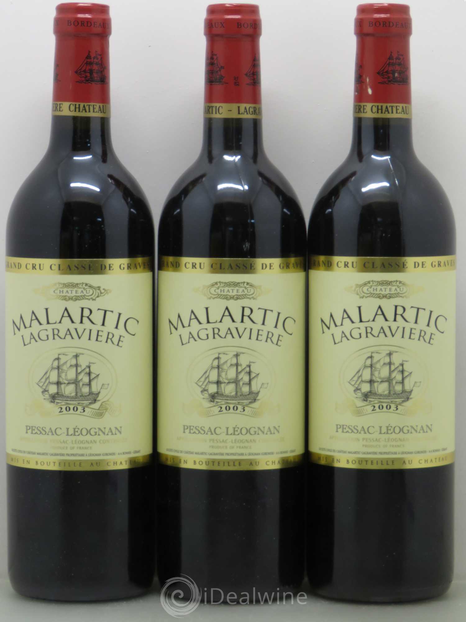 Château Malartic-Lagravière Cru Classé de Graves 2003 - Lot de 12 bouteilles - 4