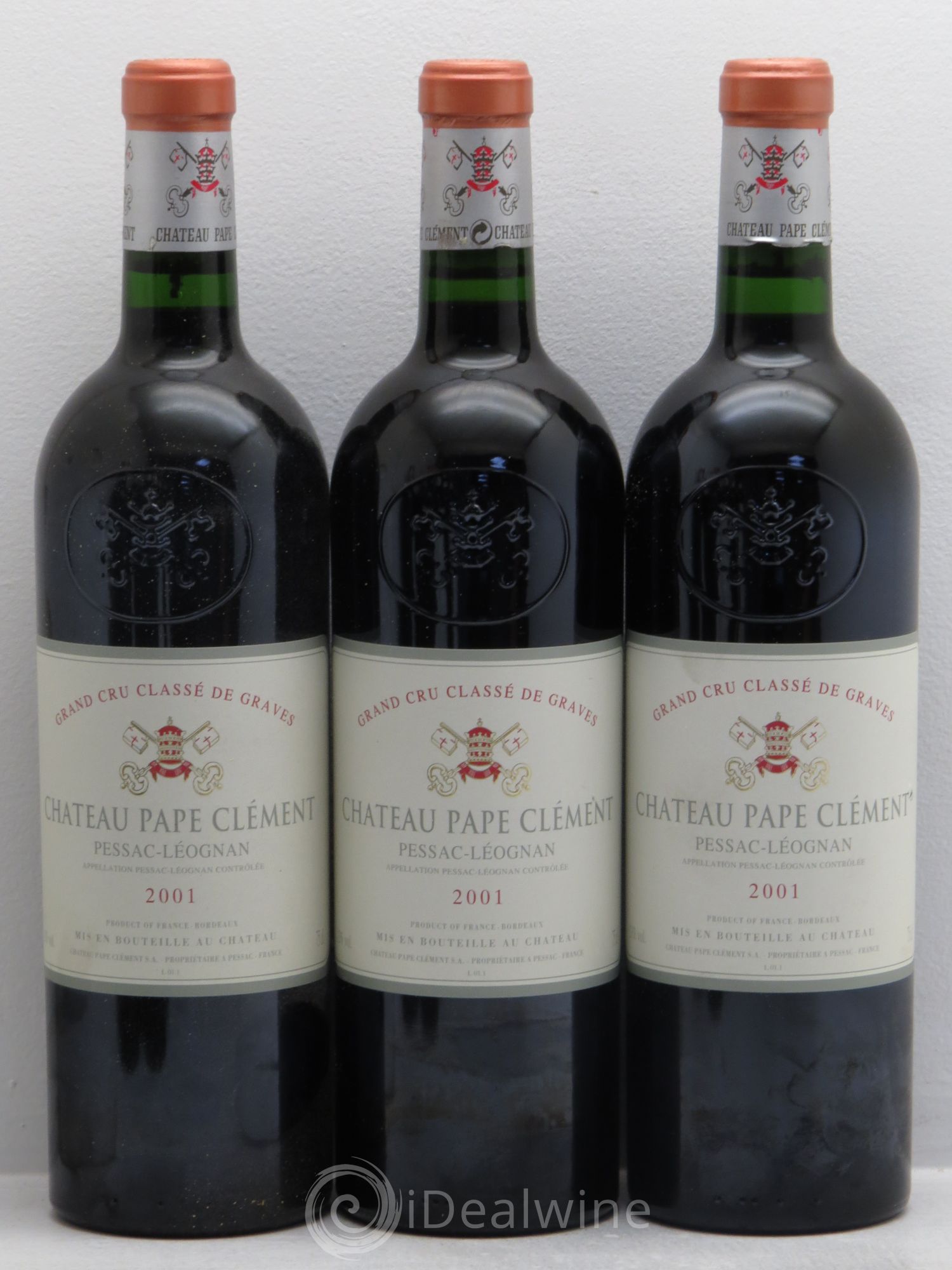 Château Pape Clément Cru Classé de Graves 2001 - Lot de 12 bouteilles - 1