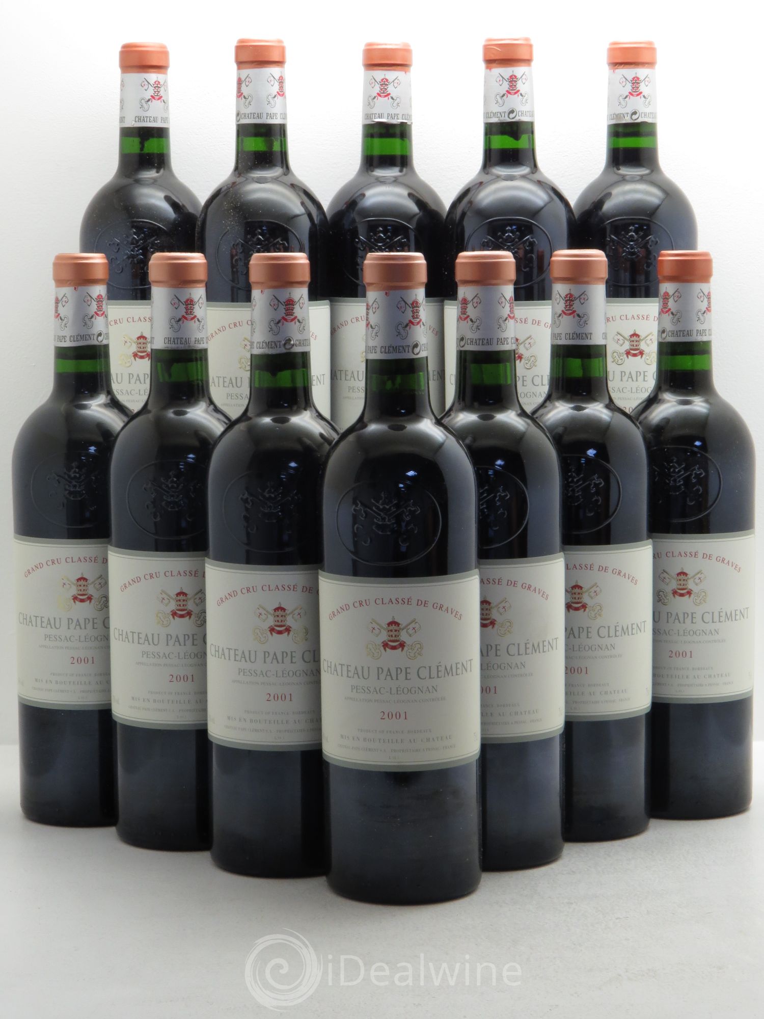 Château Pape Clément Cru Classé de Graves 2001 - Lot de 12 bouteilles - 0