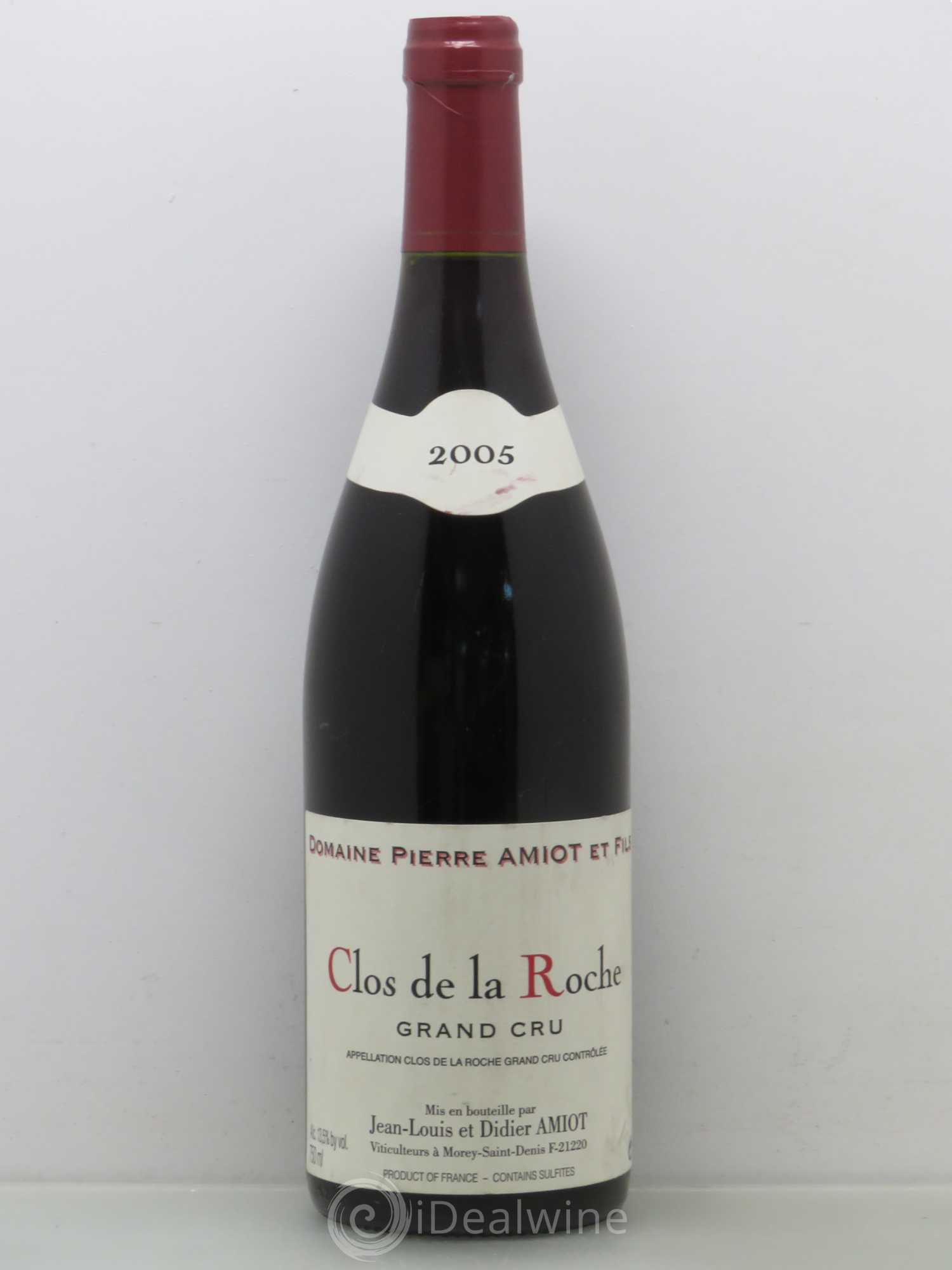 Clos de la Roche Grand Cru Amiot 2005 - Lot de 1 bouteille - 0