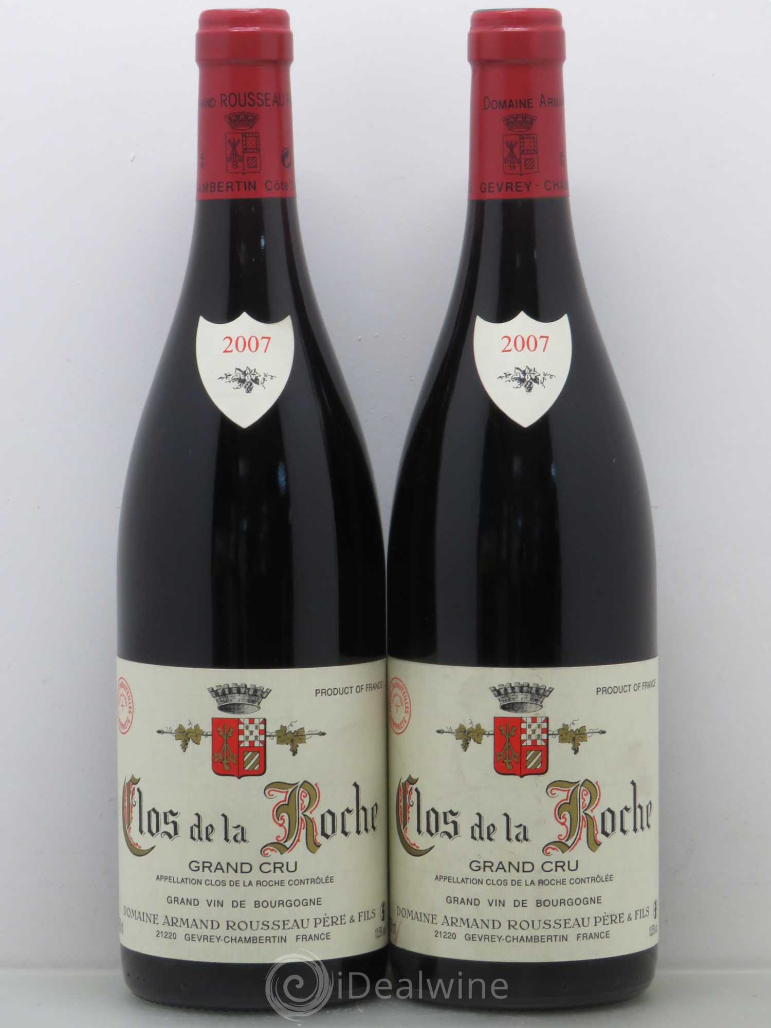 Clos de la Roche Grand Cru Armand Rousseau (Domaine) 2007 - Posten von 2 Flaschen - 0