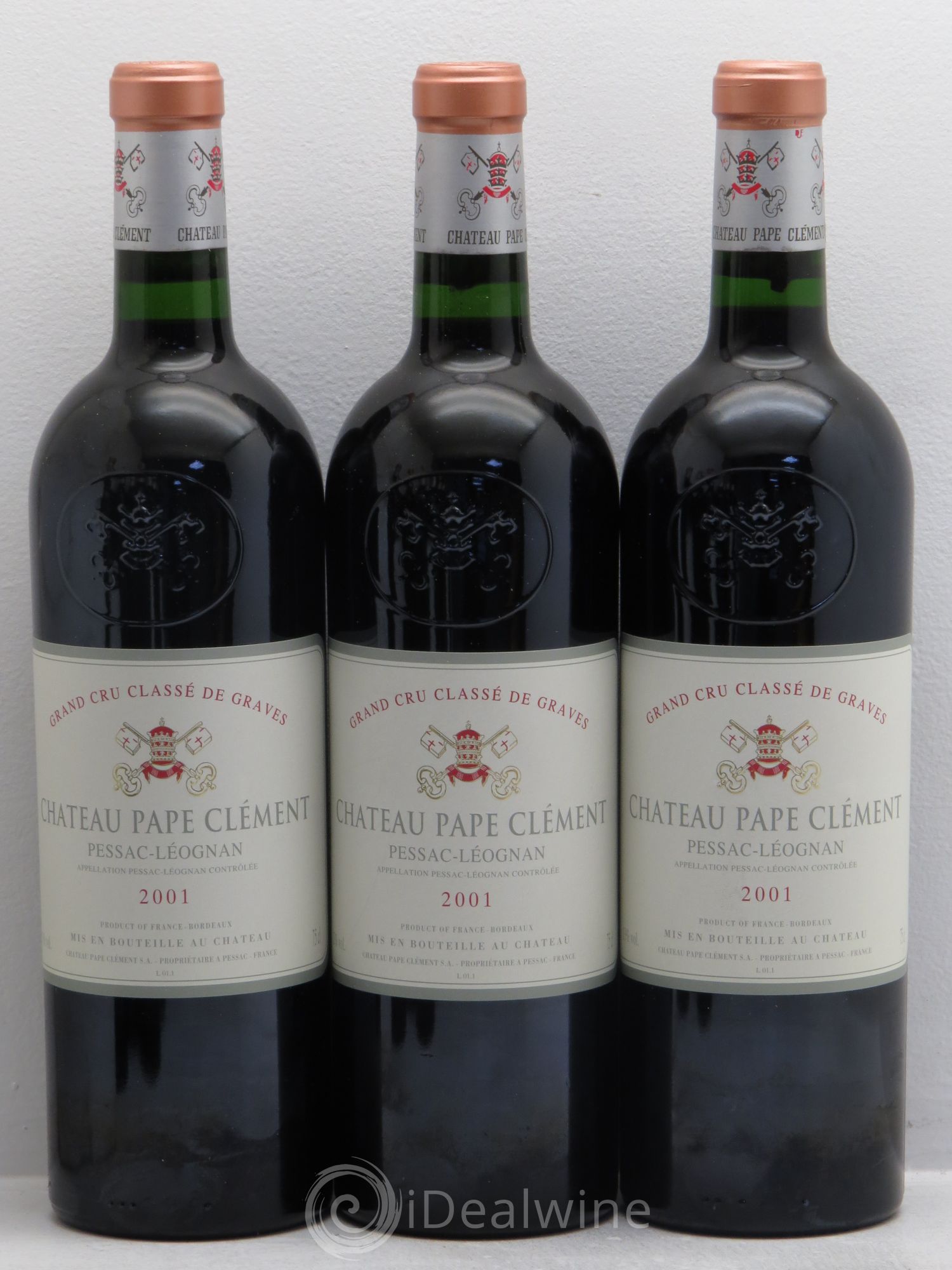 Château Pape Clément Cru Classé de Graves 2001 - Lot de 12 bouteilles - 1