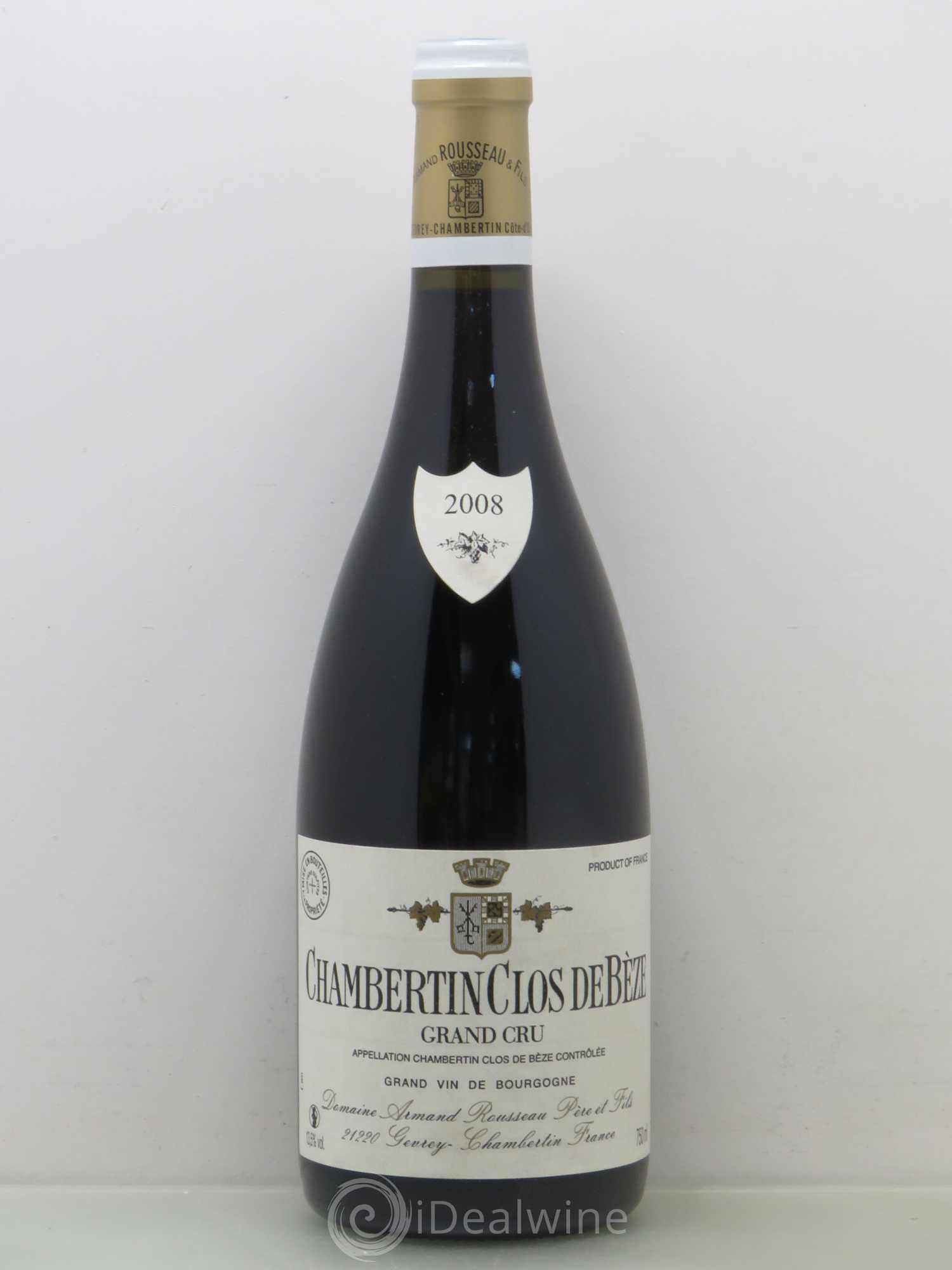 Chambertin Clos de Bèze Grand Cru Armand Rousseau (Domaine) 2008 - Lot de 1 bouteille - 0
