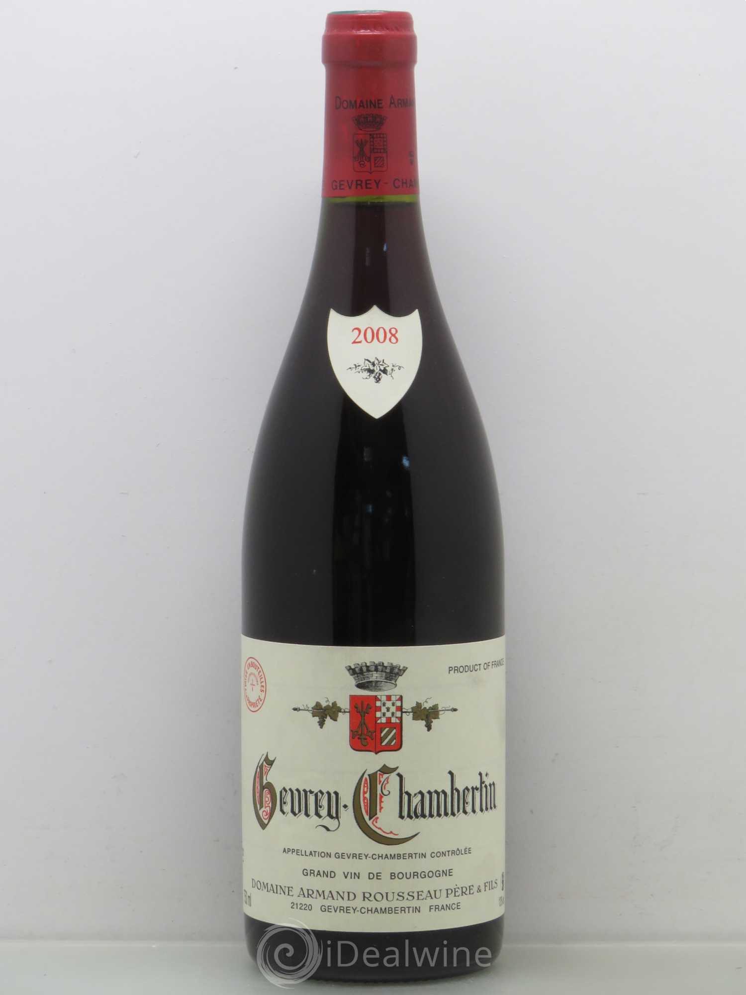 Gevrey-Chambertin Armand Rousseau (Domaine) 2008 - Lot de 1 bouteille - 0