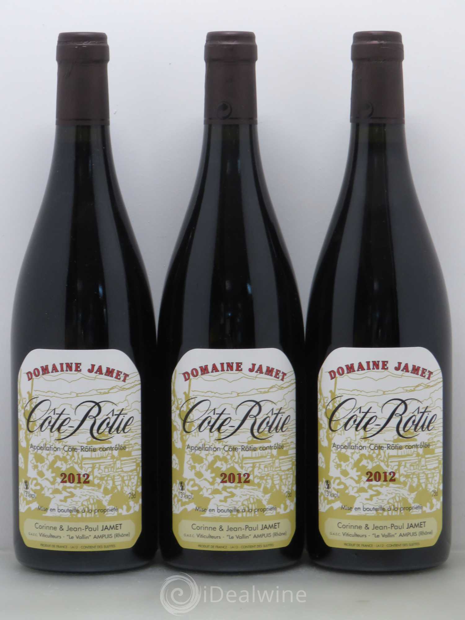 Côte-Rôtie Jamet (Domaine) 2012 - Lot de 3 bouteilles - 0