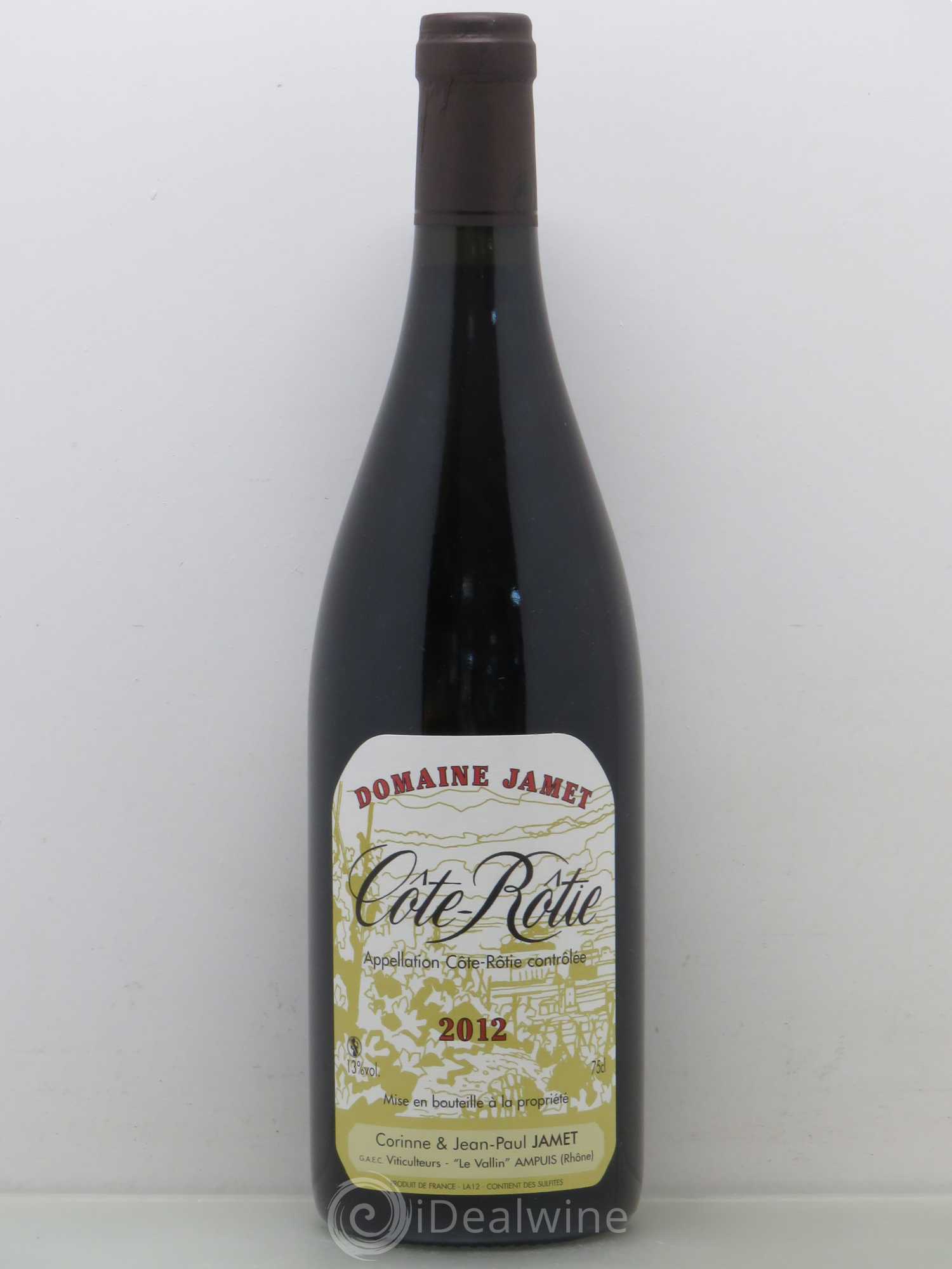 Côte-Rôtie Jamet (Domaine) 2012 - Lot de 1 bouteille - 0