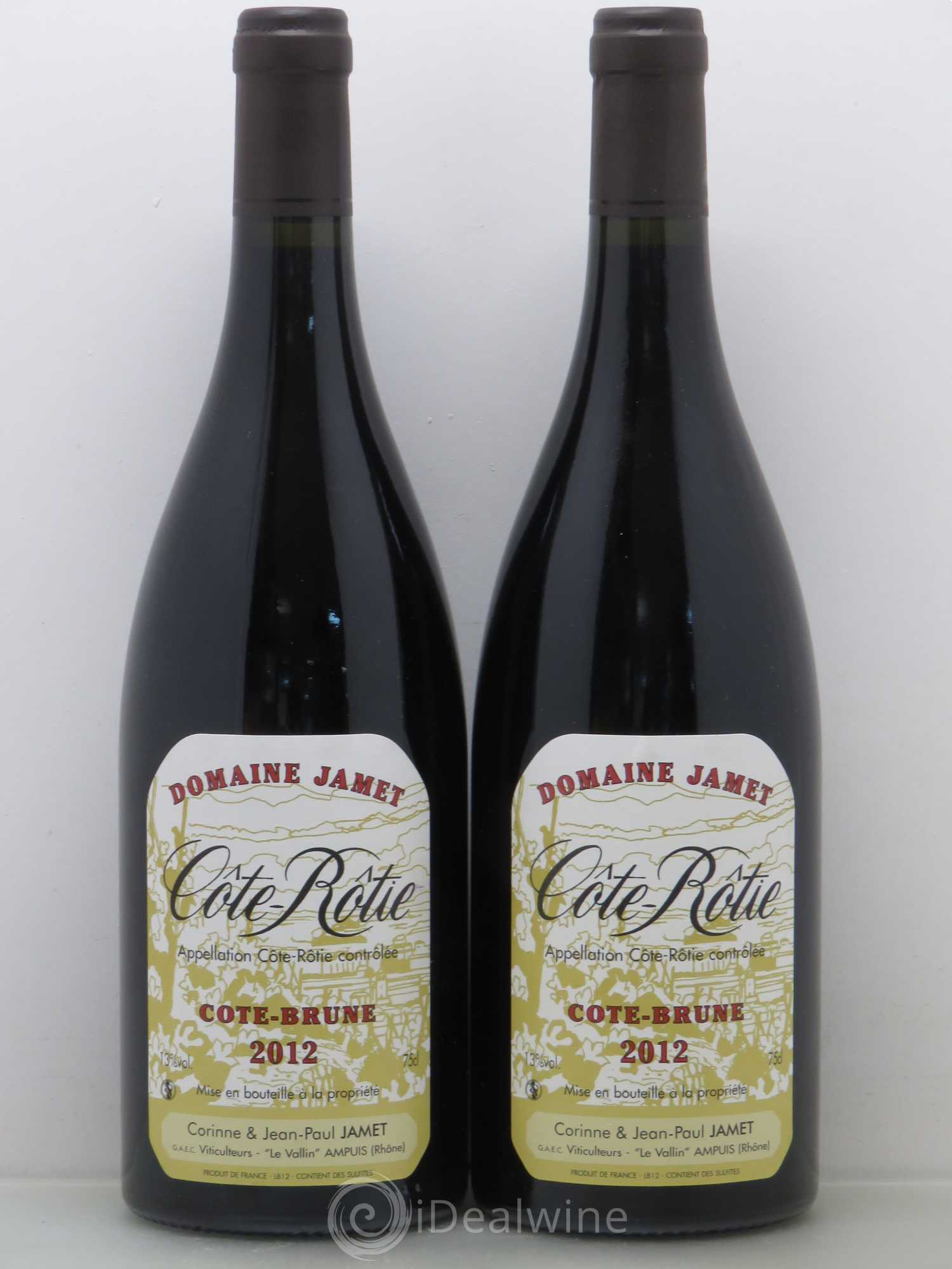 Côte-Rôtie Côte Brune Jamet (Domaine) 2012 - Lot de 2 bouteilles - 0