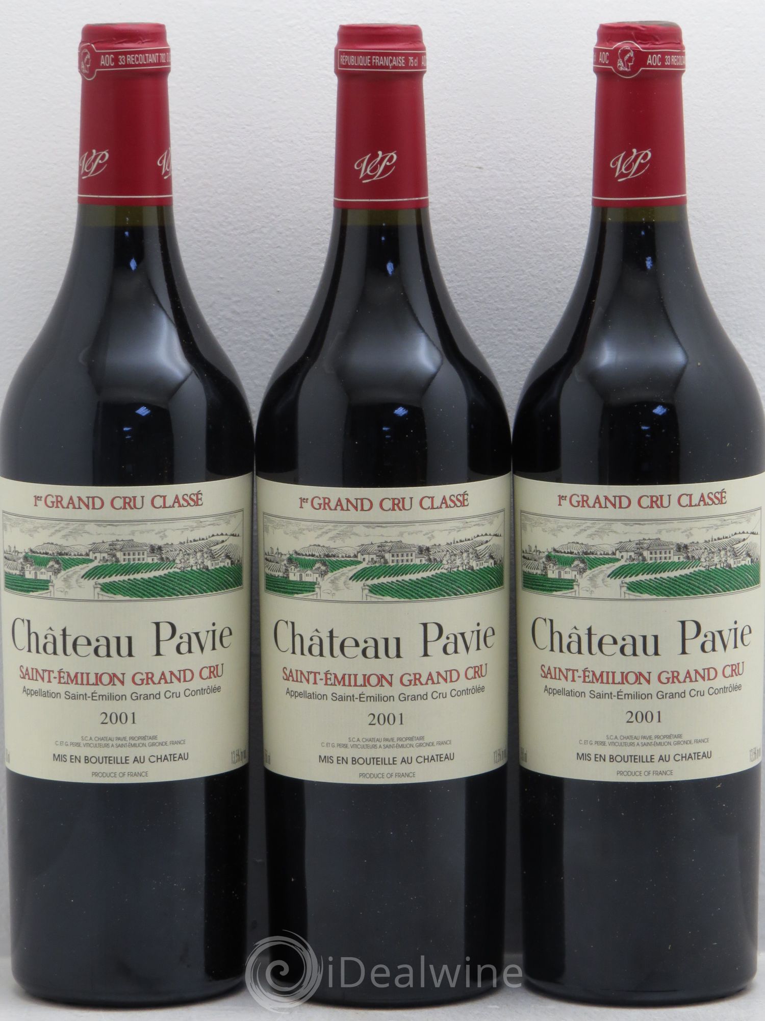 Château Pavie 1er Grand Cru Classé A 2001 - Lot de 12 bouteilles - 3
