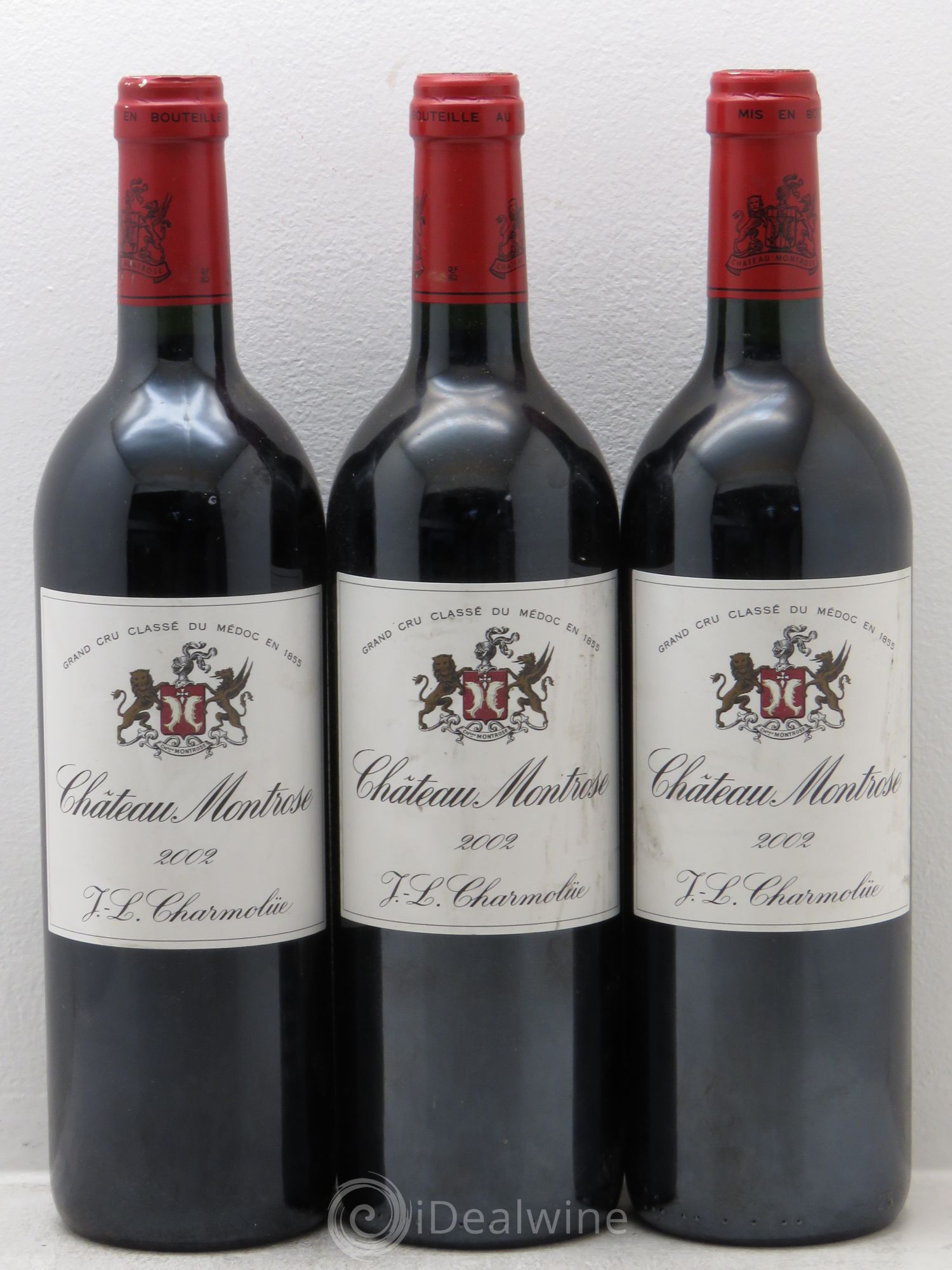 Château Montrose 2ème Grand Cru Classé 2002 - Lot de 3 bouteilles - 0