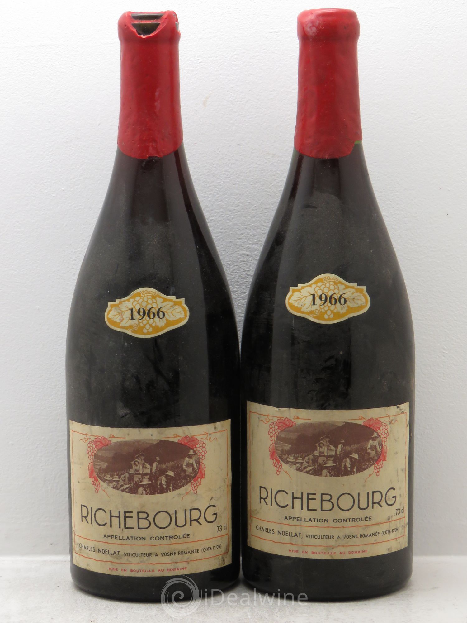 Richebourg Grand Cru Charles Noëllat 1966 - Lot de 2 bouteilles - 0