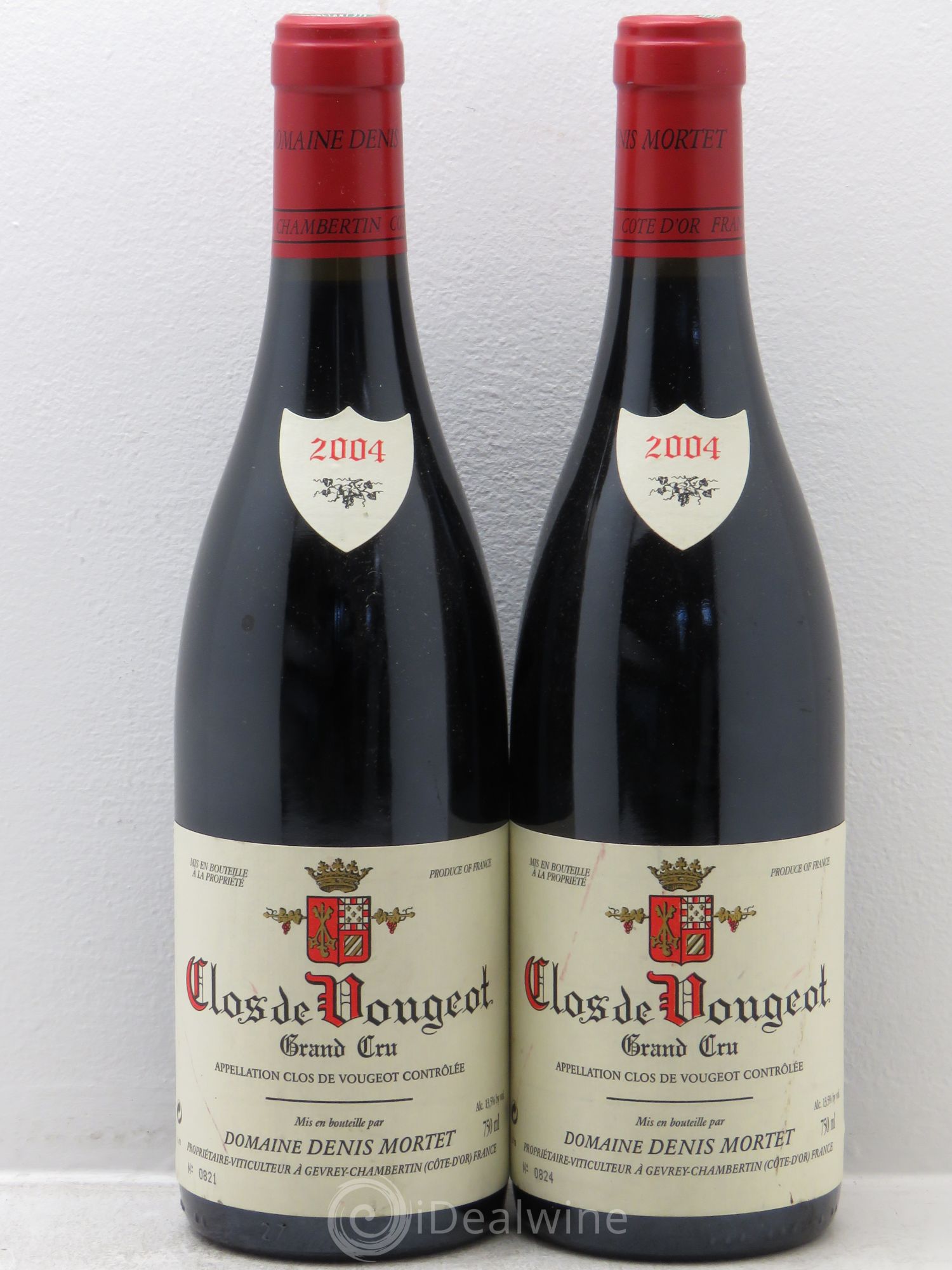 Clos de Vougeot Grand Cru Denis Mortet (Domaine) 2004 - Lot de 2 bouteilles - 0