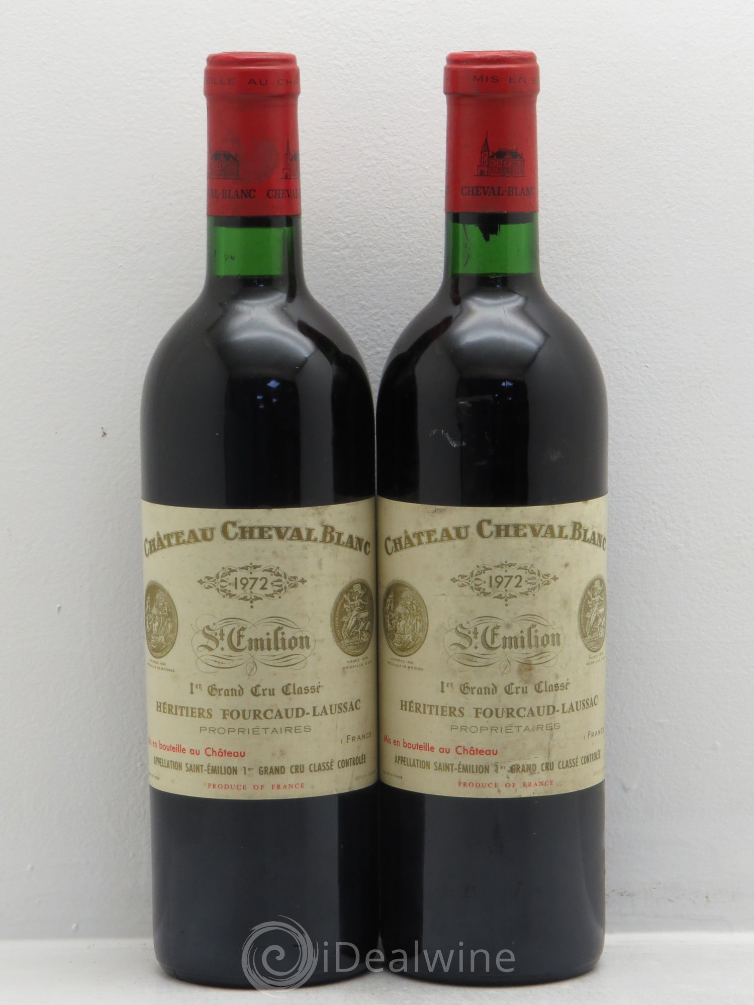 Château Cheval Blanc 1er Grand Cru Classé A 1972 - Lot de 2 bouteilles - 0