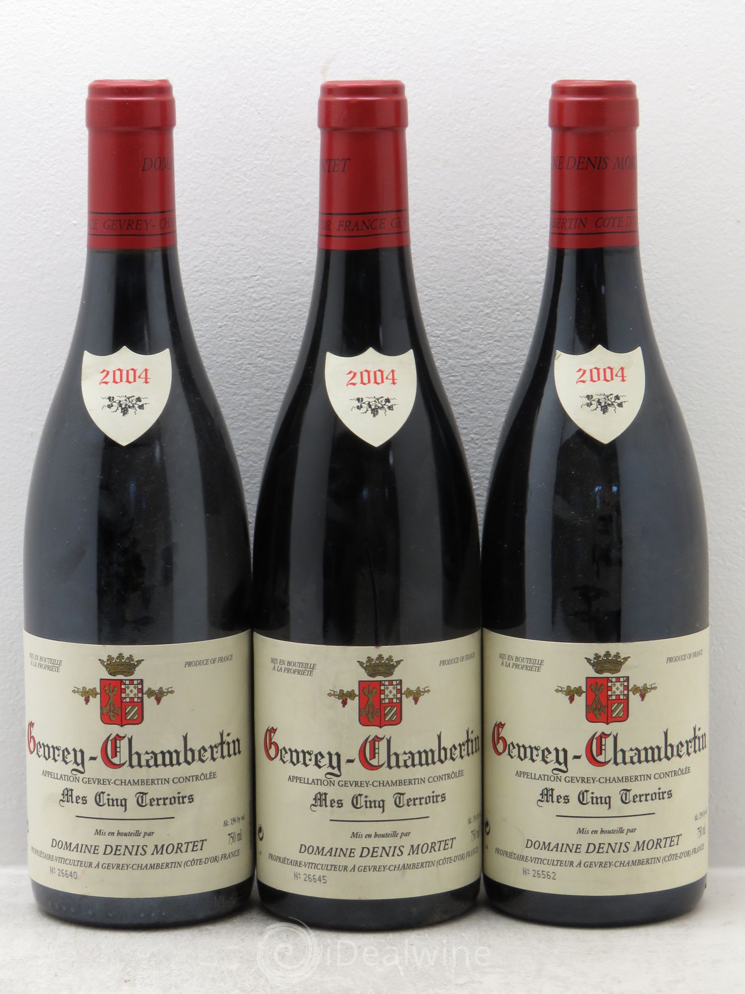Gevrey-Chambertin Mes Cinq Terroirs Denis Mortet (Domaine) 2004 - Lot de 3 bouteilles - 0