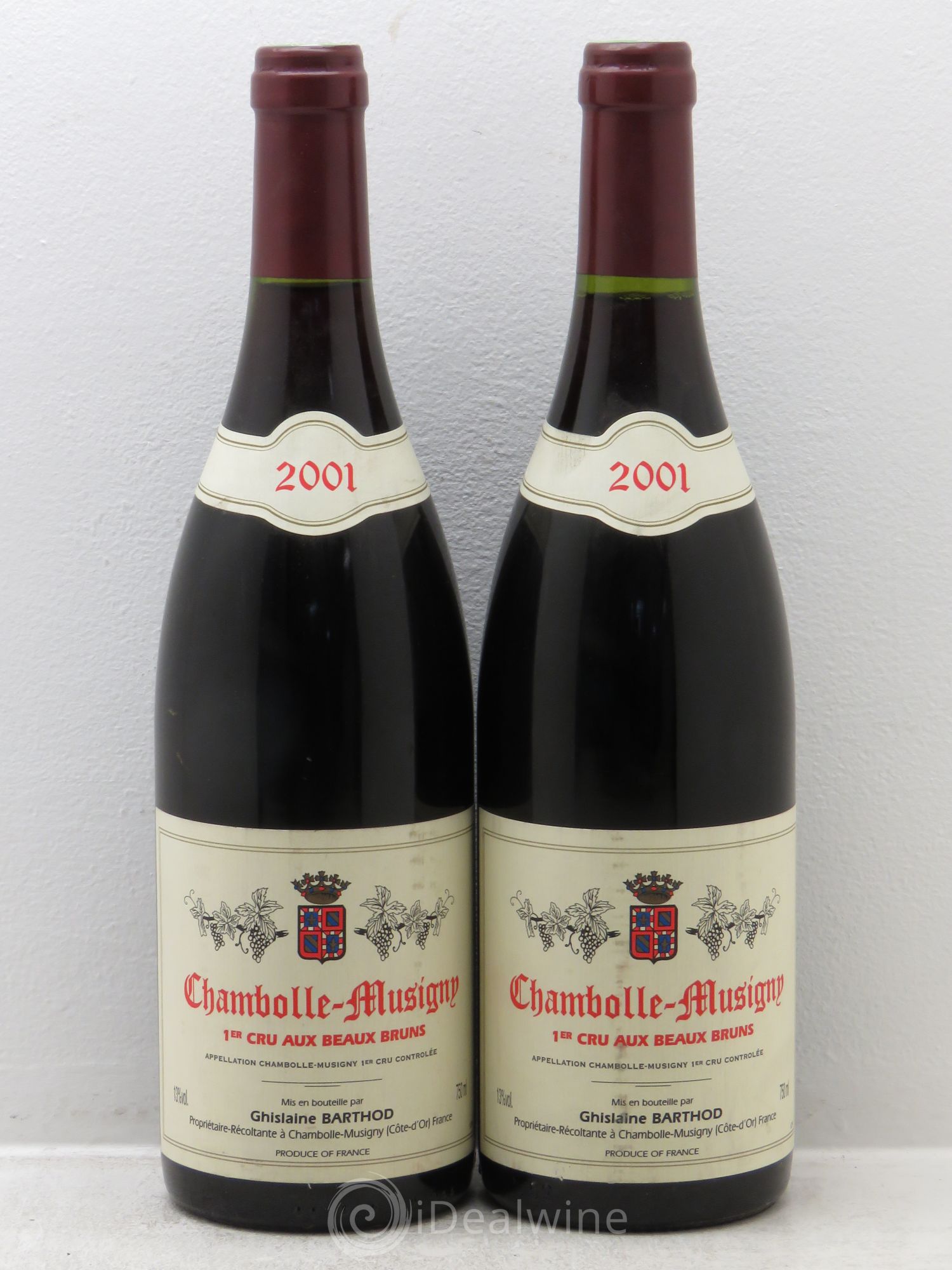Chambolle-Musigny 1er Cru Ghilaine Barthot 2001 - Posten von 2 Flaschen - 0