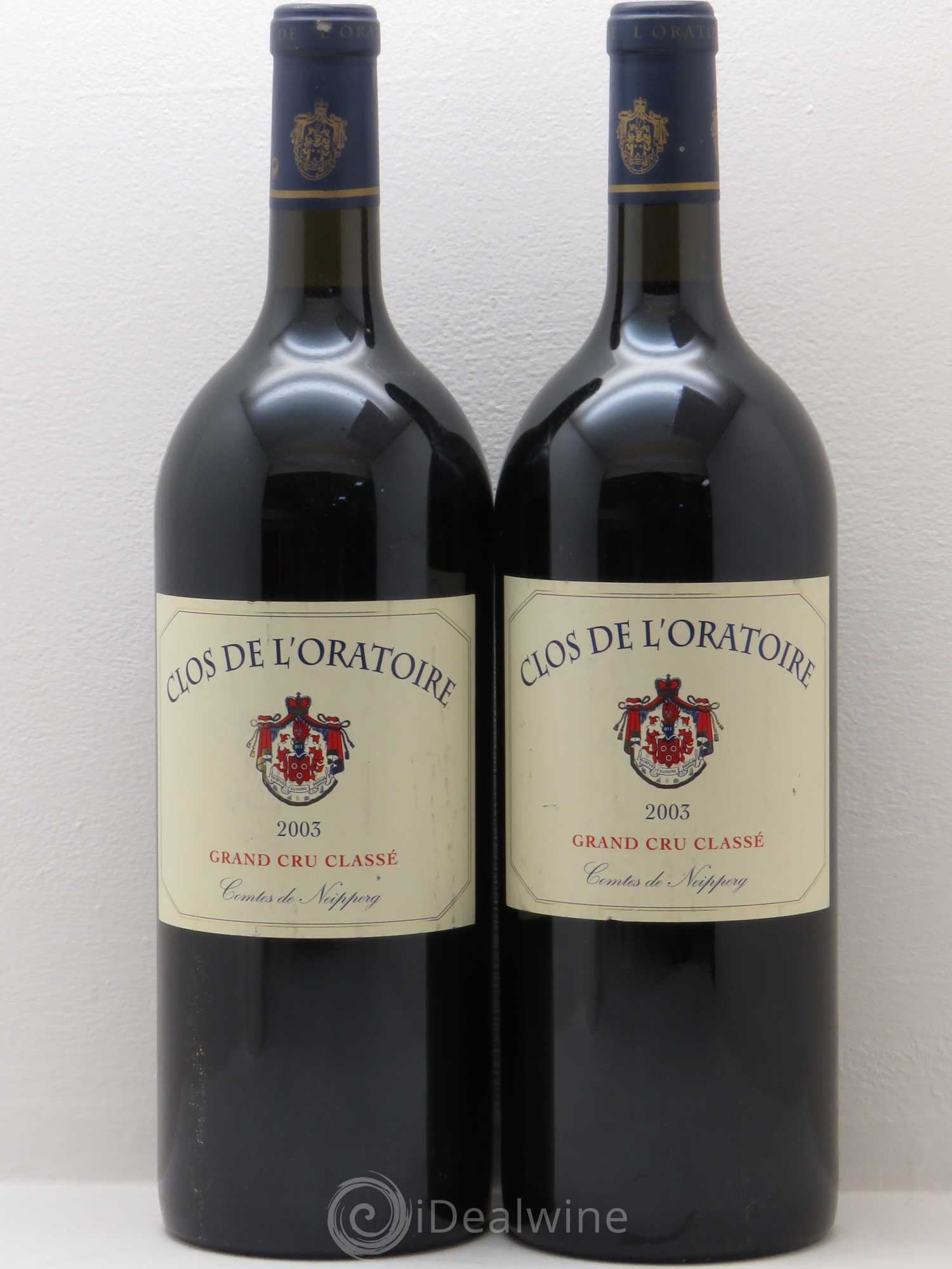 Clos de l'Oratoire Grand Cru Classé 2003 - Lot de 2 magnums - 0