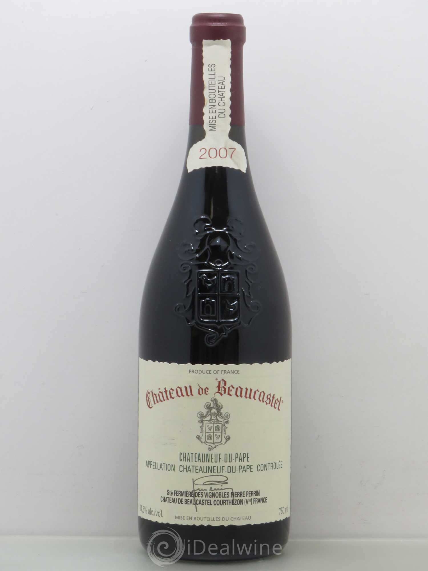 Châteauneuf-du-Pape Château de Beaucastel Famille Perrin 2007 - Lot de 1 bouteille - 0