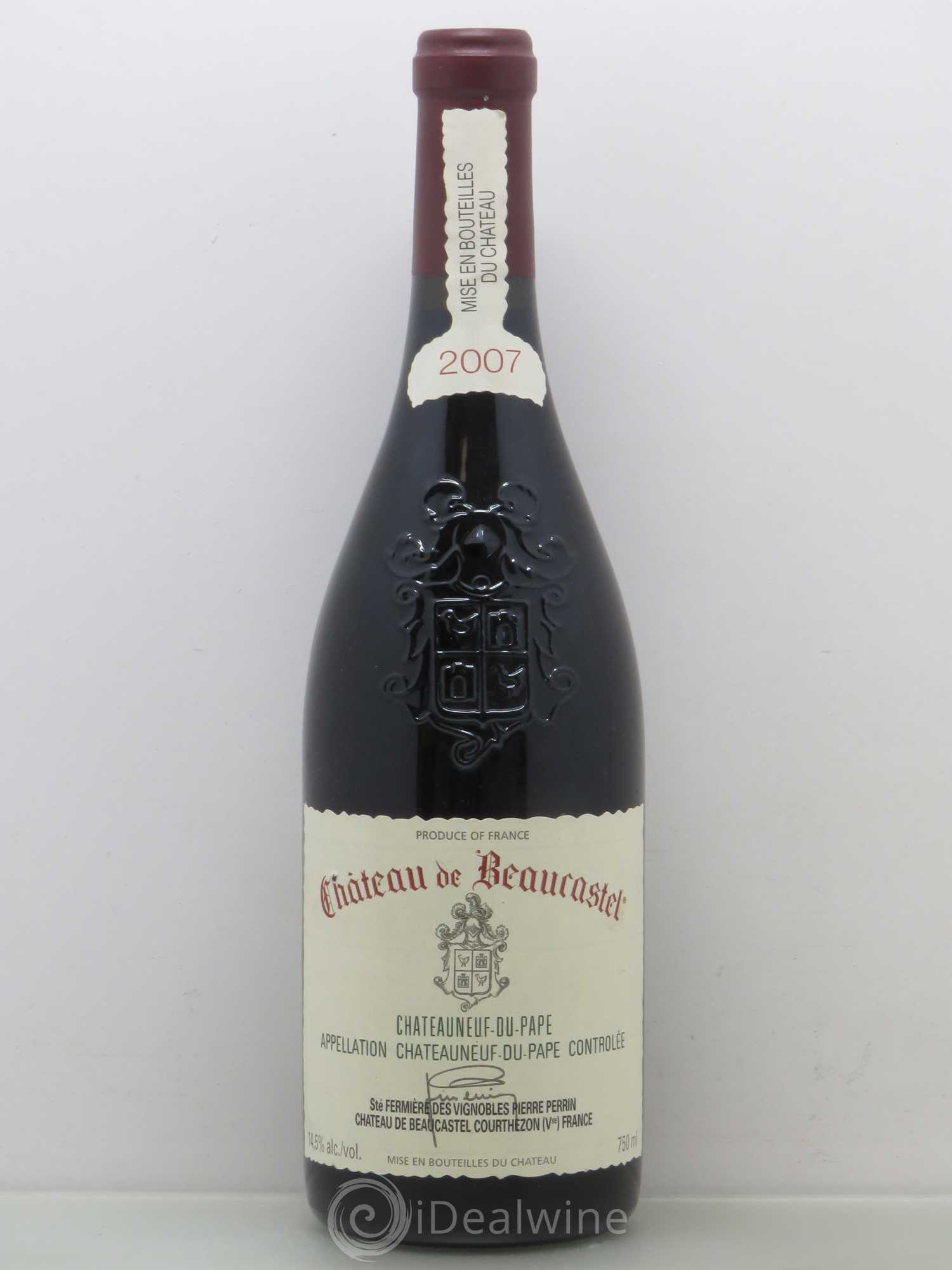 Châteauneuf-du-Pape Château de Beaucastel Famille Perrin 2007 - Lot de 1 bouteille - 0