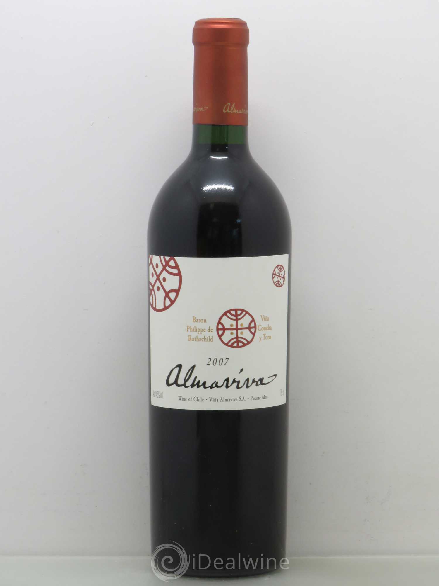Chili Almaviva Baron P. de Rothschild Concha y Toro 2007 - Lot de 1 bouteille - 0