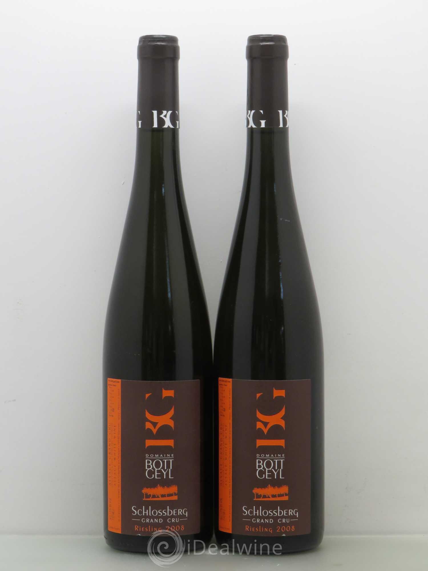 Alsace Riesling Grand Cru Schlossberg Bott-Geyl (Domaine) 2008 - Lot de 2 bouteilles - 0