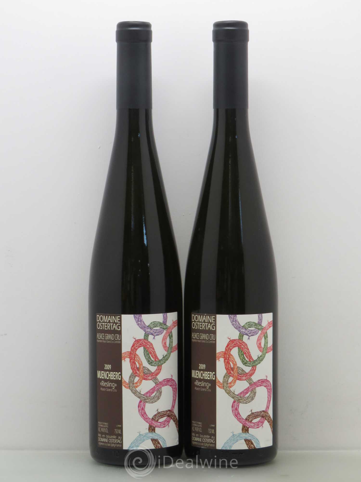 Alsace Riesling Grand Cru Muenchberg Ostertag (Domaine) 2009 - Lot de 2 bouteilles - 0