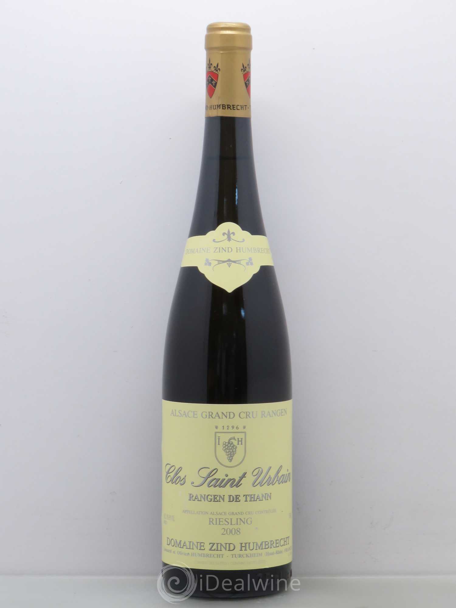 Alsace Riesling Grand Cru Rangen de Thann Clos Saint Urbain Zind-Humbrecht (Domaine) 2008 - Lot de 1 bouteille - 0
