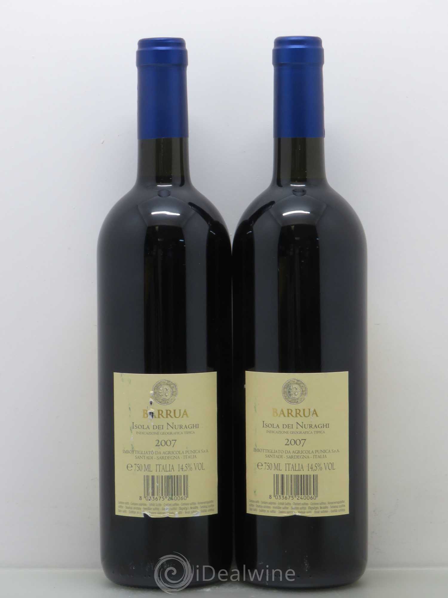 Isola dei Nuraghi IGT Barrua Agricola Punica 2007 - Lotto di 2 bottiglie - 1
