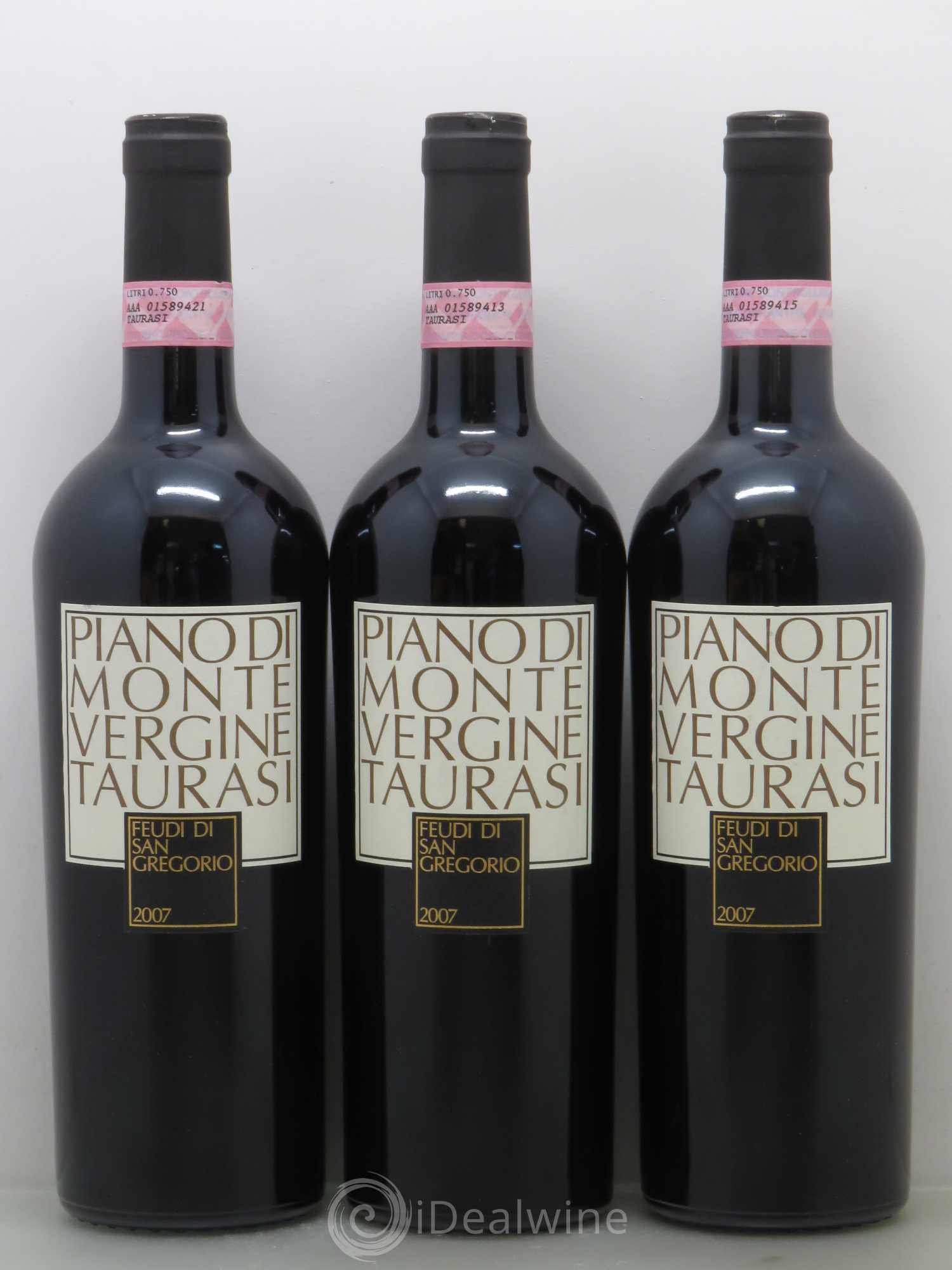 Italie Feudi di San Gregorio Taurasi Piano di Montevergine Riserva 2007 - Posten von 3 Flaschen - 0