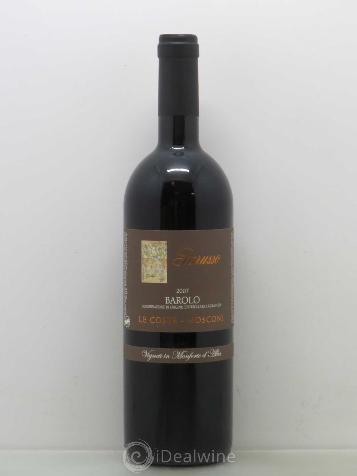 Barolo Parusso Le Coste-Mosconi 2007 - Posten von 1 Flasche - 0