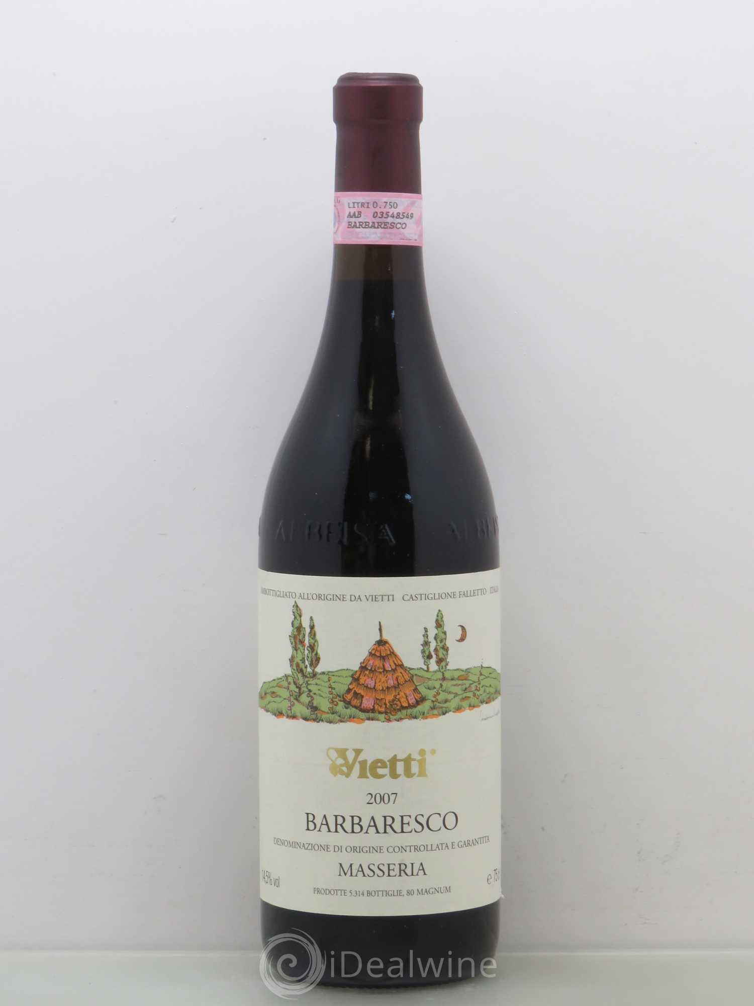 Barbaresco DOCG Vietti Masseria 2007 - Posten von 1 Flasche - 0
