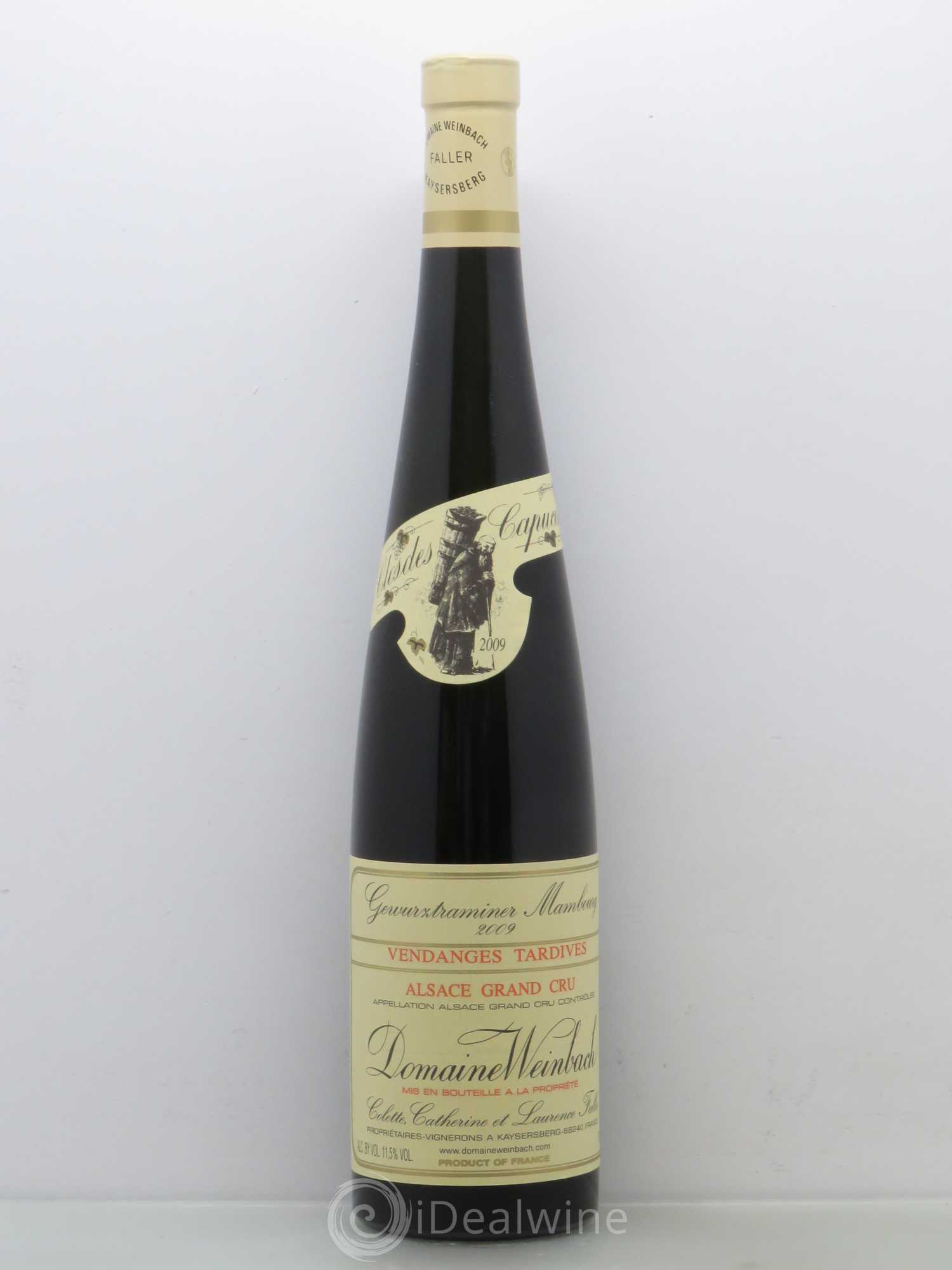 Gewurztraminer Grand Cru Mambourg Vendanges Tardives Domaine Weinbach 2009 - Lot de 1 bouteille - 0