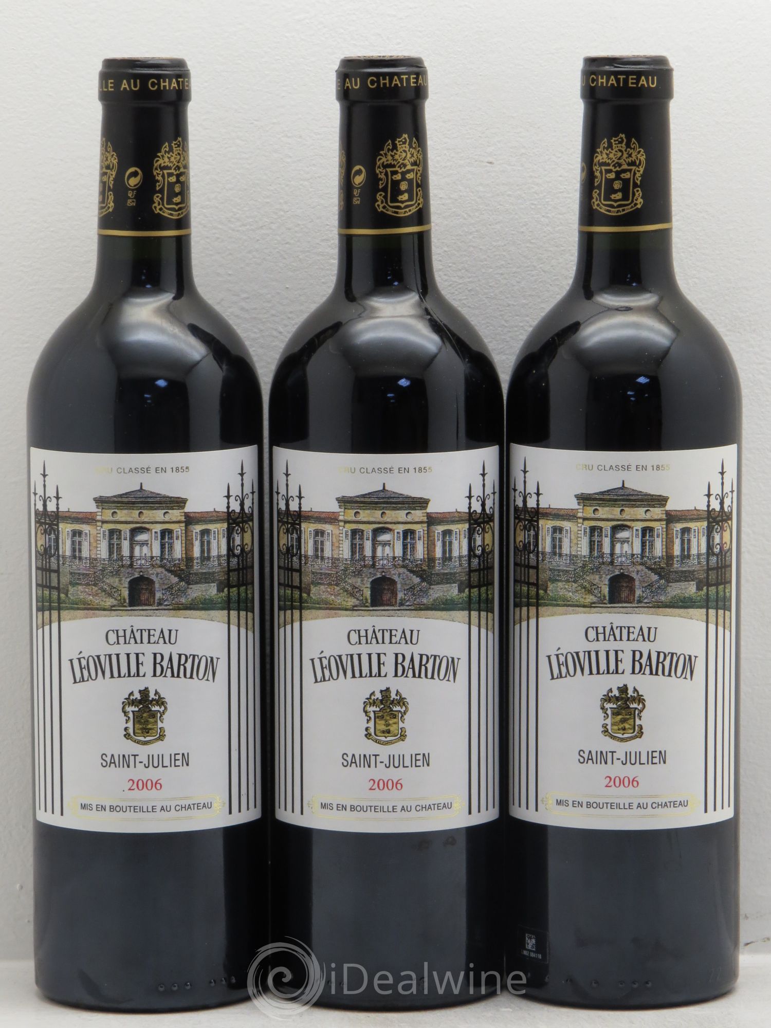 Château Léoville Barton 2ème Grand Cru Classé 2006 - Lot de 3 bouteilles - 0