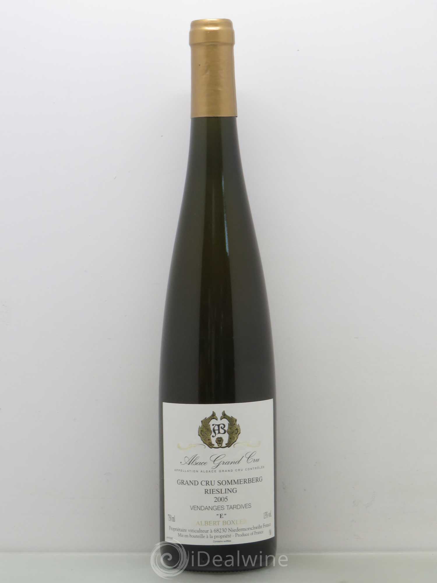Riesling Grand Cru Albert Boxler Sommerberg Vendanges Tardives E 2005 - Posten von 1 Flasche - 0