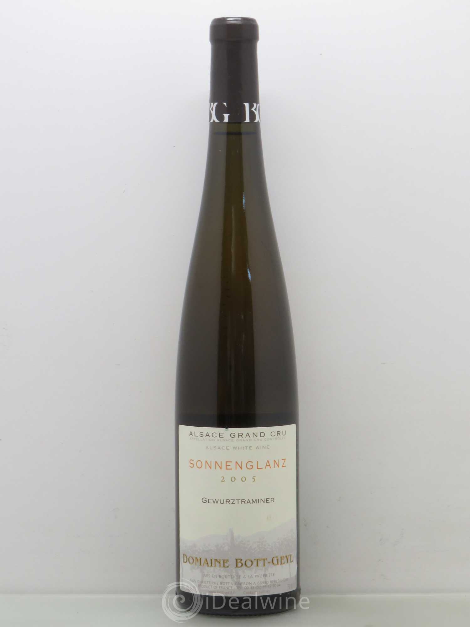 Alsace Gewurztraminer Grand Cru Sonnenglanz Bott-Geyl (Domaine) 2005 - Lot de 1 bouteille - 0